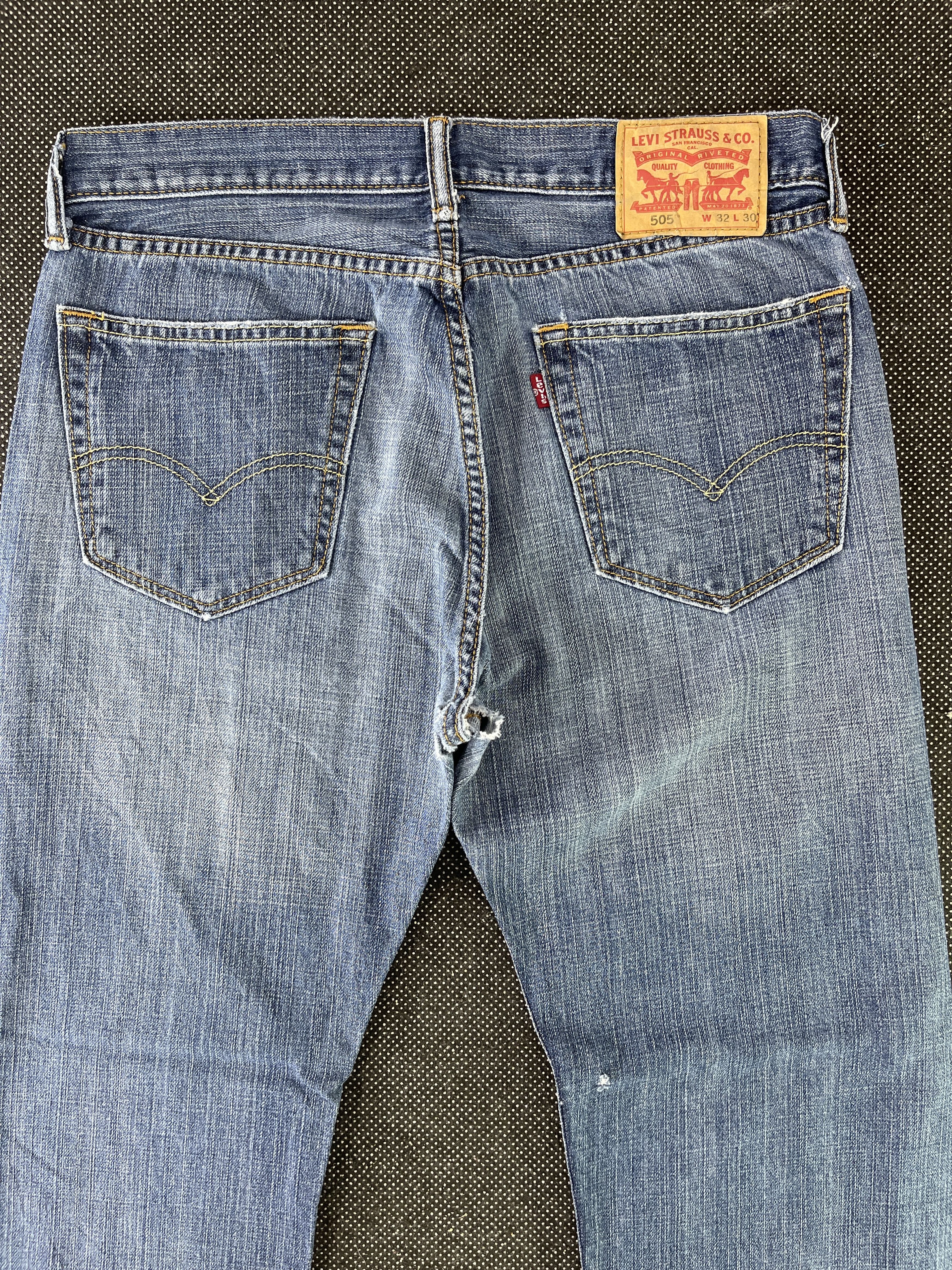 Levi's × Vintage Vintage Levis 505 Blue Wash Jeans - J342 Size US 34 / EU 50 - 4 Thumbnail