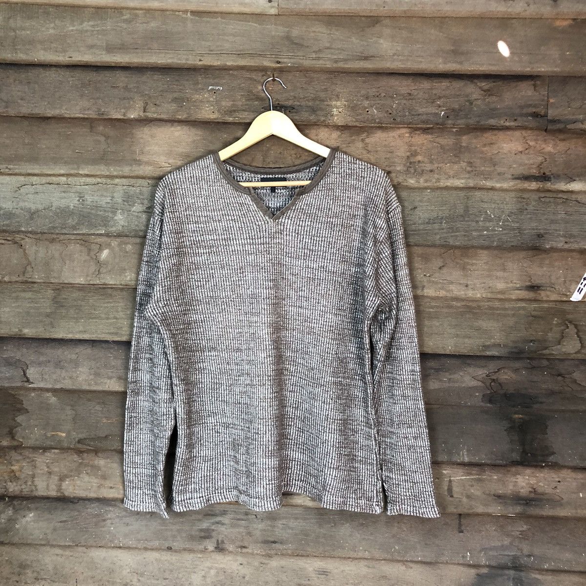 Japanese Brand Takaiq Com Grey vintage japan Knitwear #6744 Size US L / EU 52-54 / 3 - 1 Thumbnail