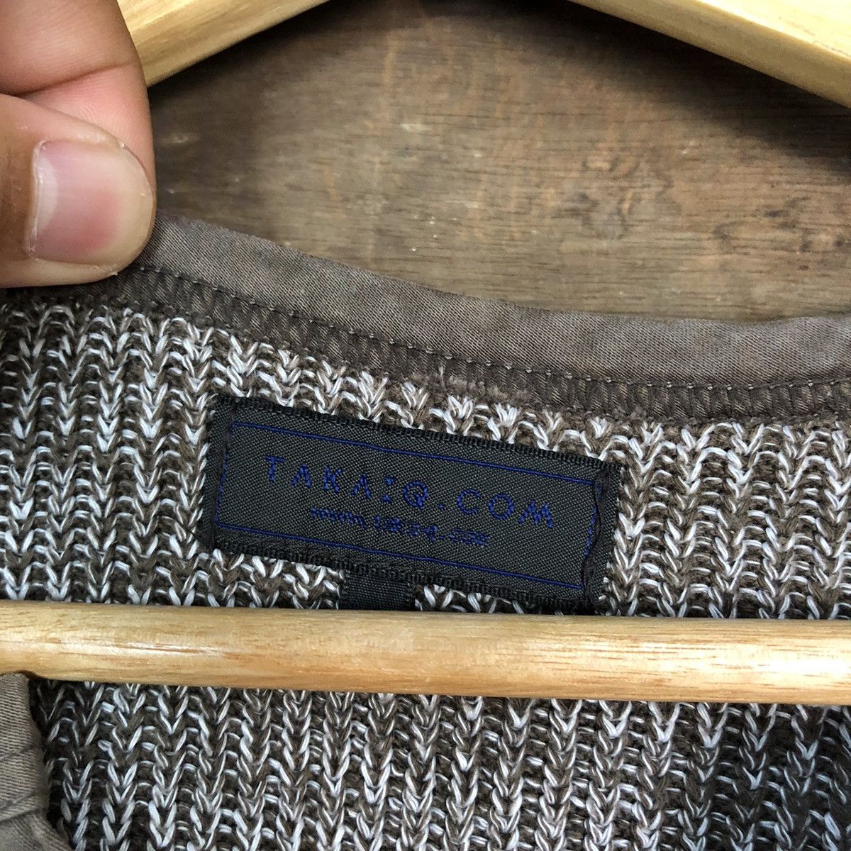 Japanese Brand Takaiq Com Grey vintage japan Knitwear #6744 Size US L / EU 52-54 / 3 - 8 Thumbnail