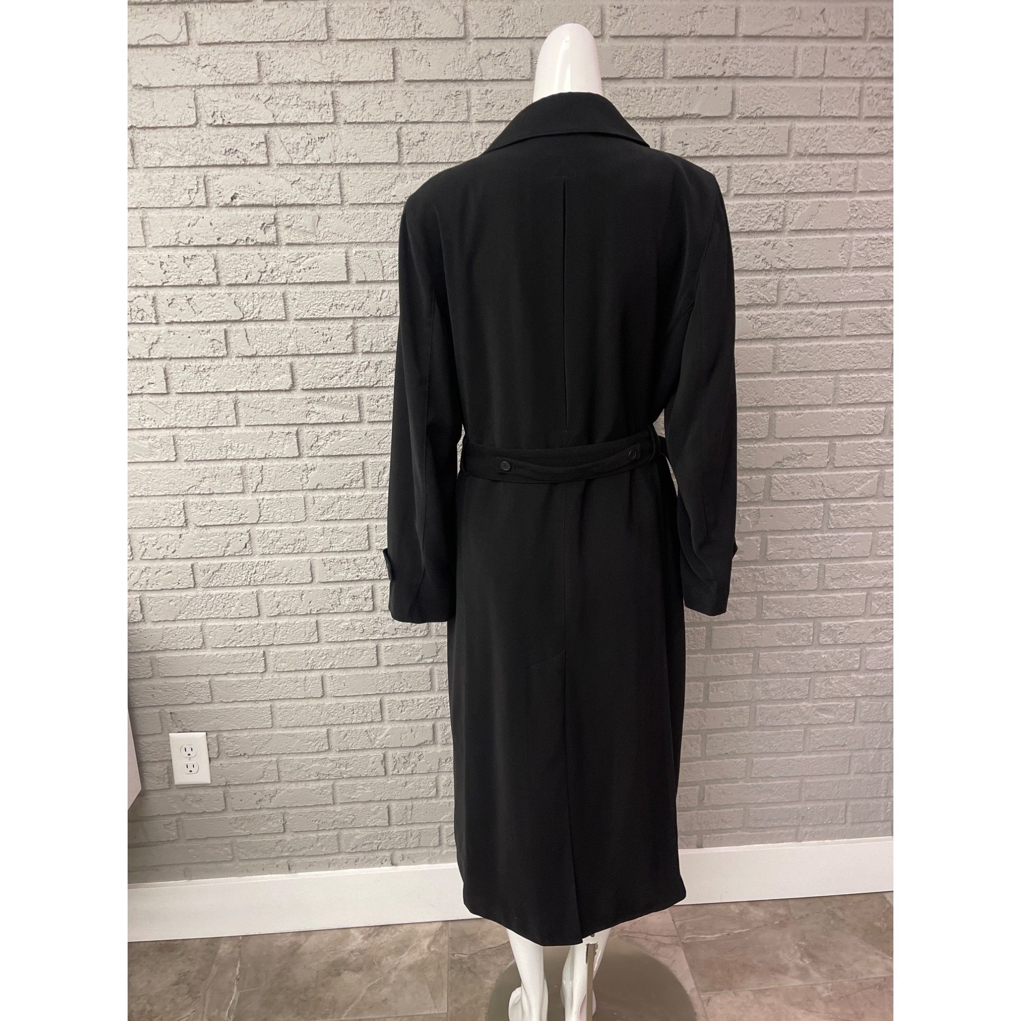 Anne Klein Anne Klein New York Black Long Coat Size 8P Size M / US 6-8 / IT 42-44 - 3 Thumbnail