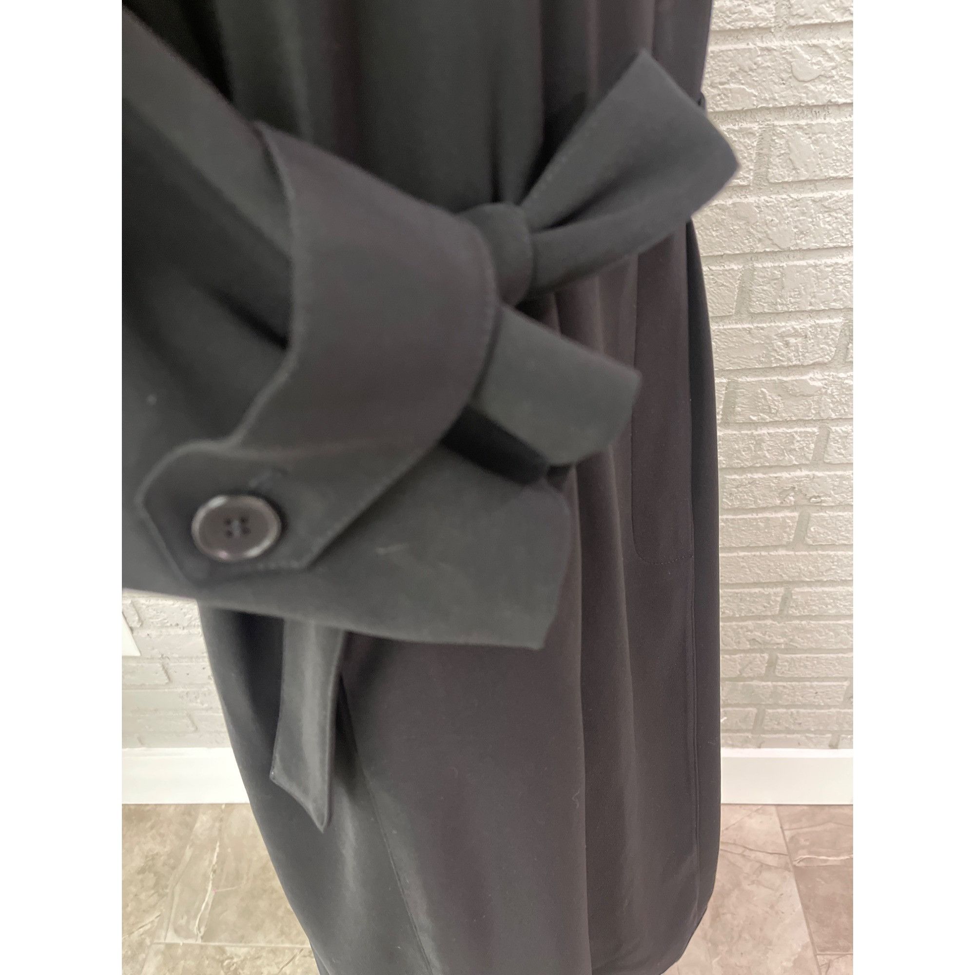 Anne Klein Anne Klein New York Black Long Coat Size 8P Size M / US 6-8 / IT 42-44 - 7 Thumbnail