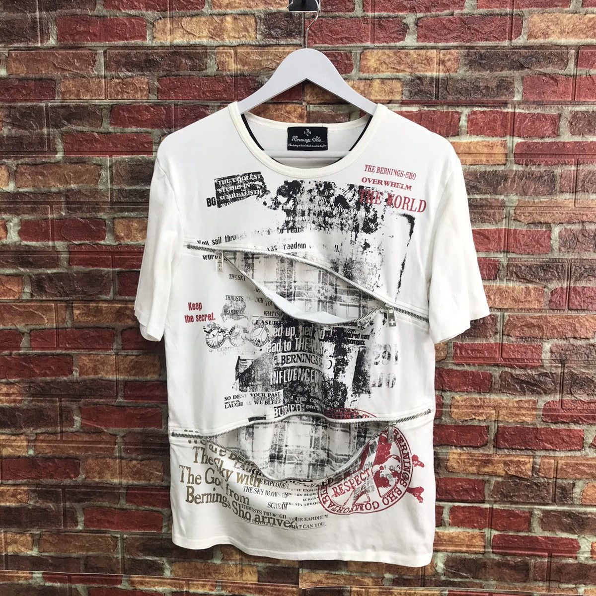 Japanese Brand Bernings Sho Punk seditionaries tshirt zipper japan fashion Size US M / EU 48-50 / 2 - 1 Thumbnail