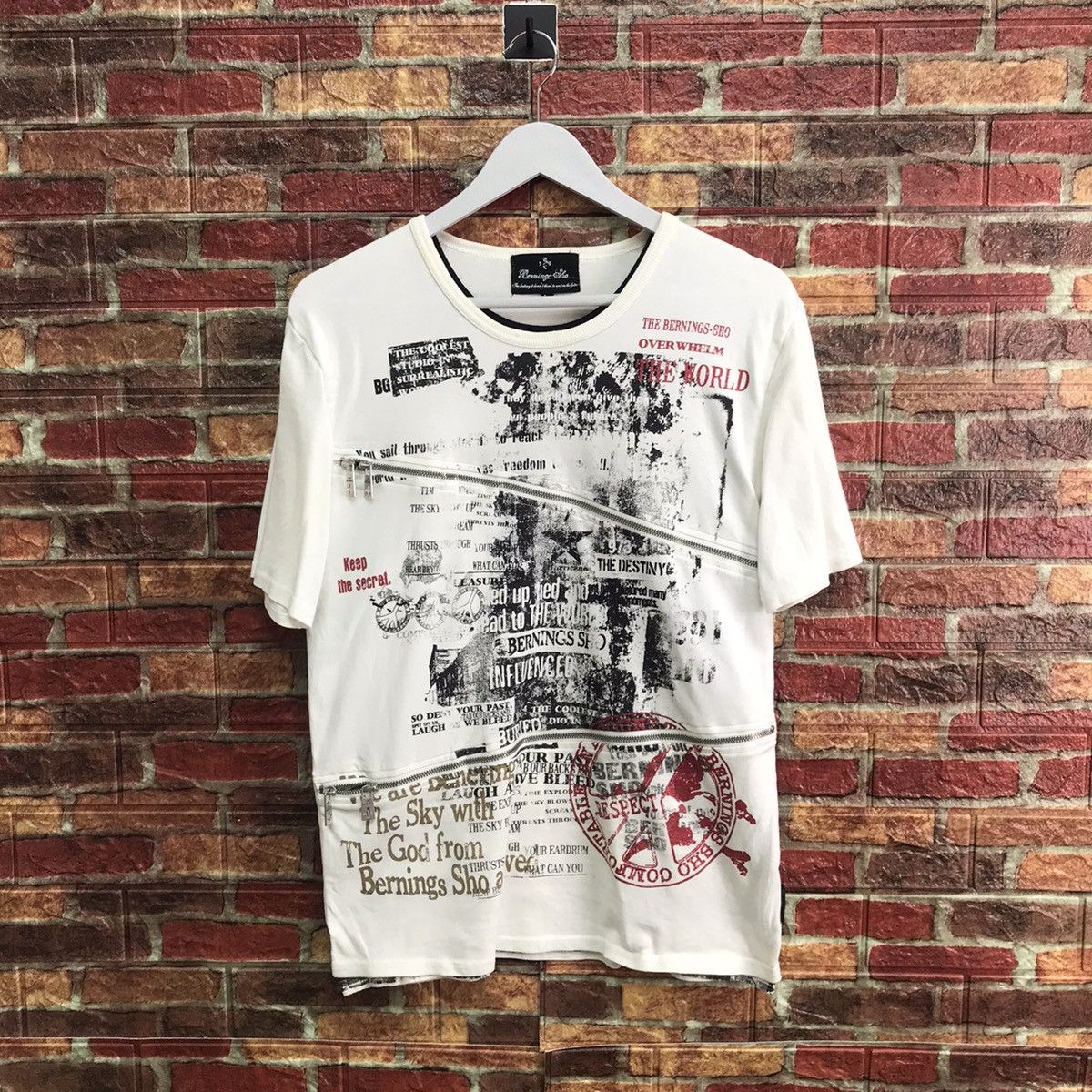 Japanese Brand Bernings Sho Punk seditionaries tshirt zipper japan fashion Size US M / EU 48-50 / 2 - 2 Thumbnail