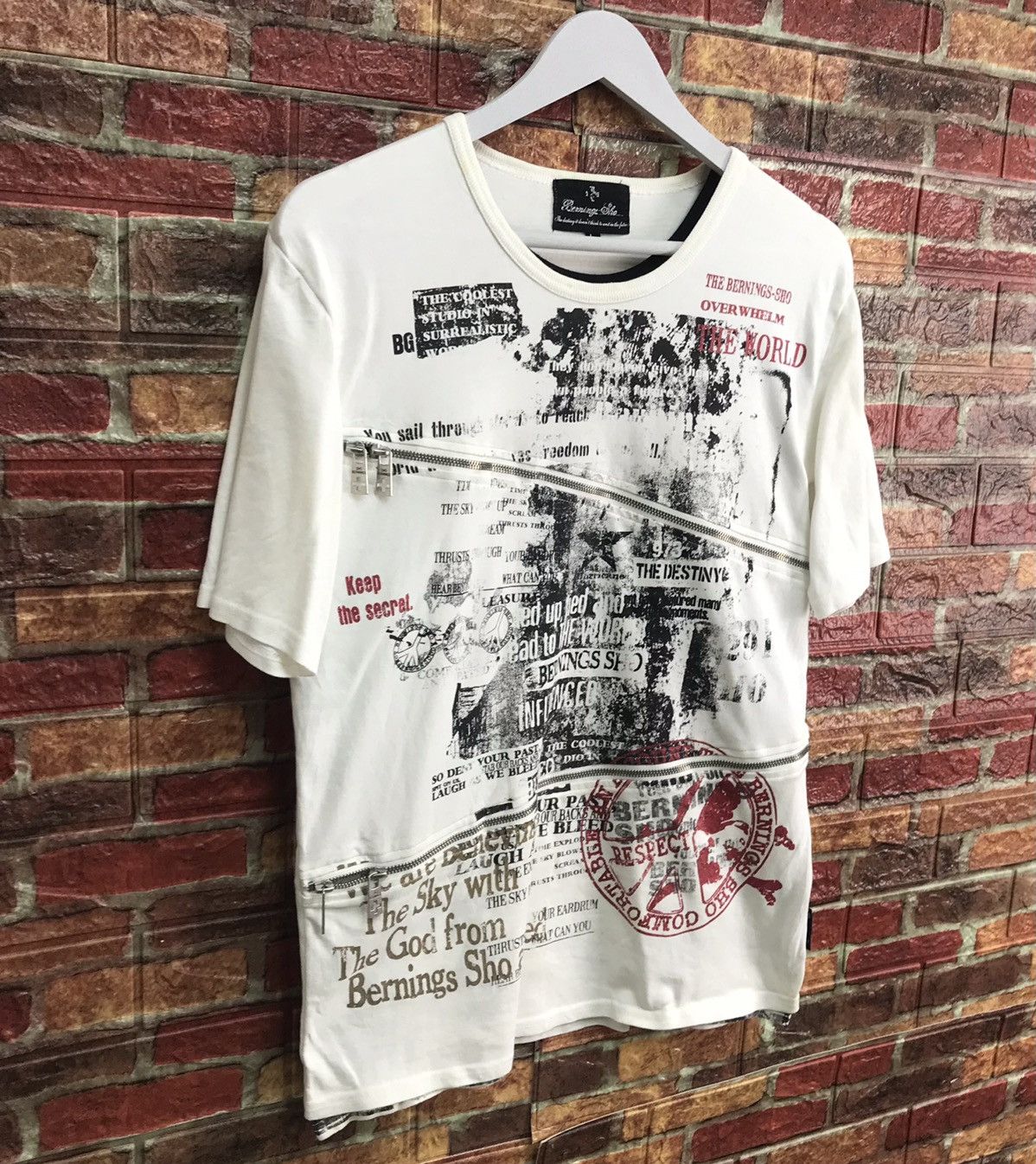 Japanese Brand Bernings Sho Punk seditionaries tshirt zipper japan fashion Size US M / EU 48-50 / 2 - 3 Thumbnail