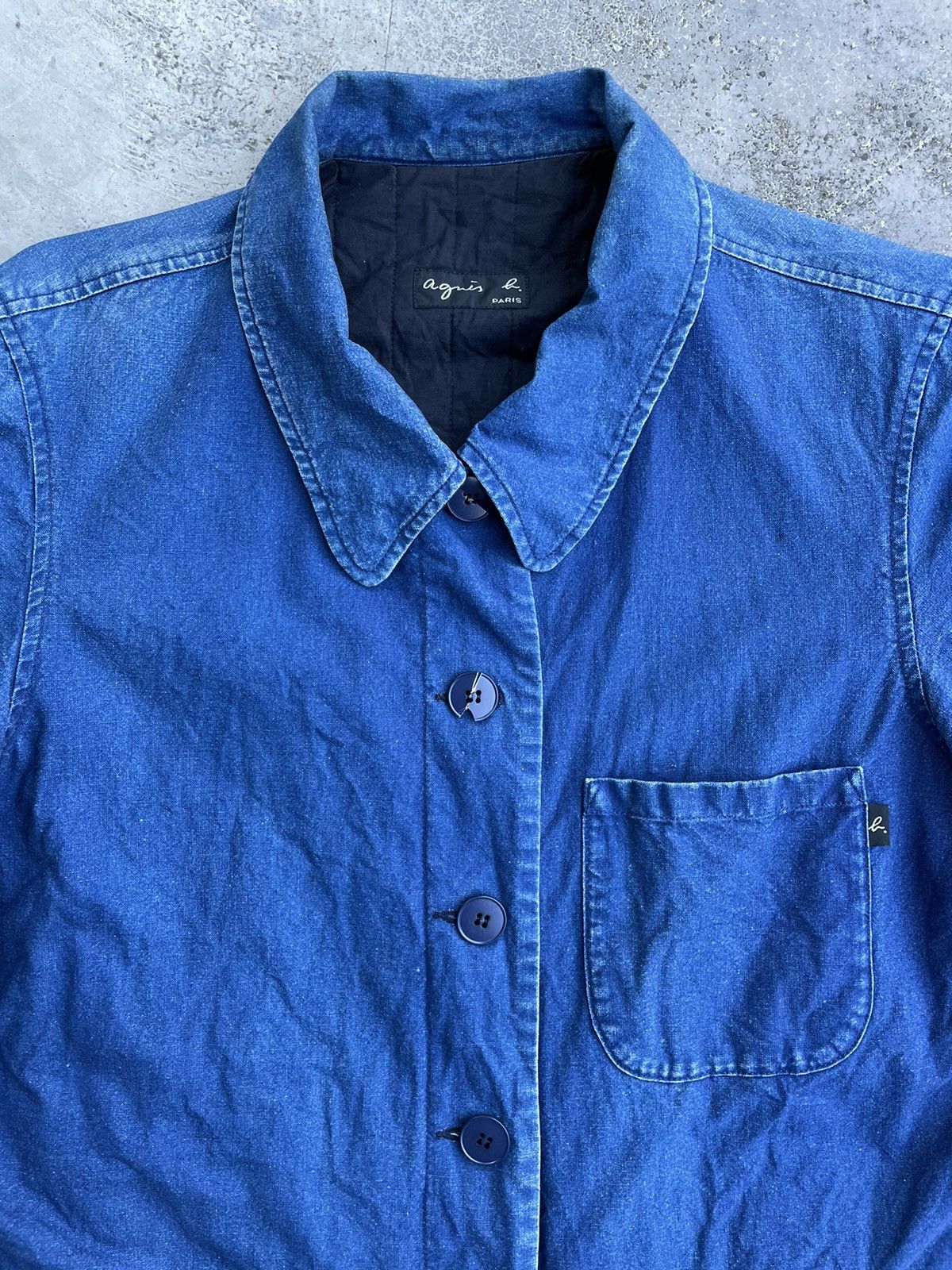 agnes b. 🔥Agnes B. Paris Indigo Blue Jacket🔥 Size US M / EU 48-50 / 2 - 6 Thumbnail