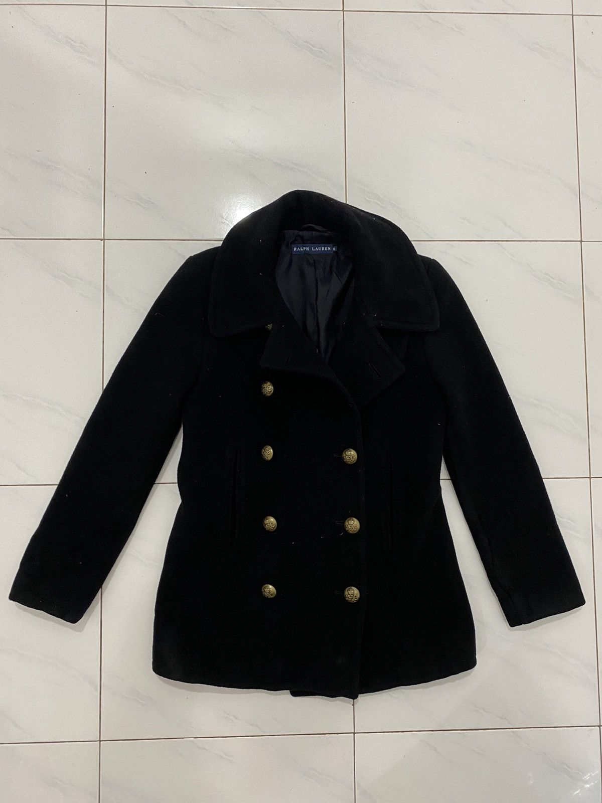 Polo Ralph Lauren VTG RL Womans Peacoat Jacket Size S / US 4 / IT 40 - 2 Thumbnail