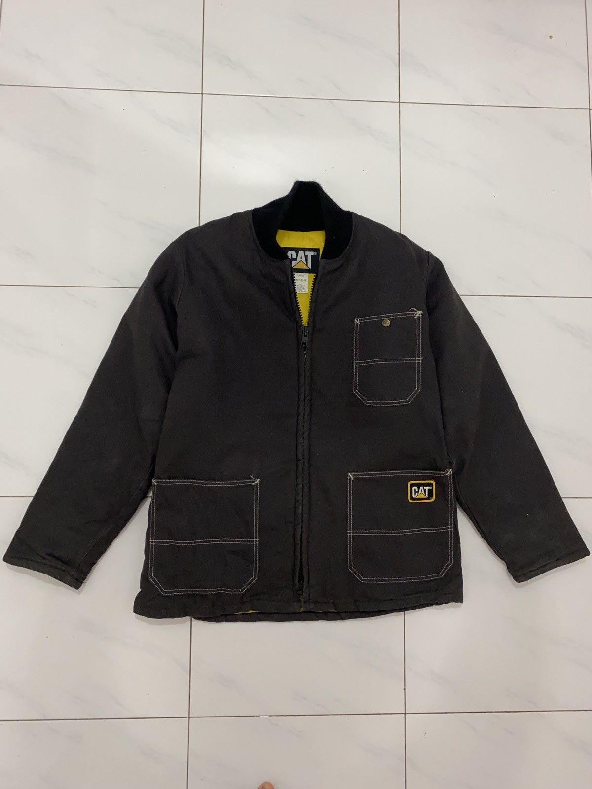 Caterpillar VTG Duck Quilted Caterpillar Jacket Size US M / EU 48-50 / 2 - 2 Thumbnail