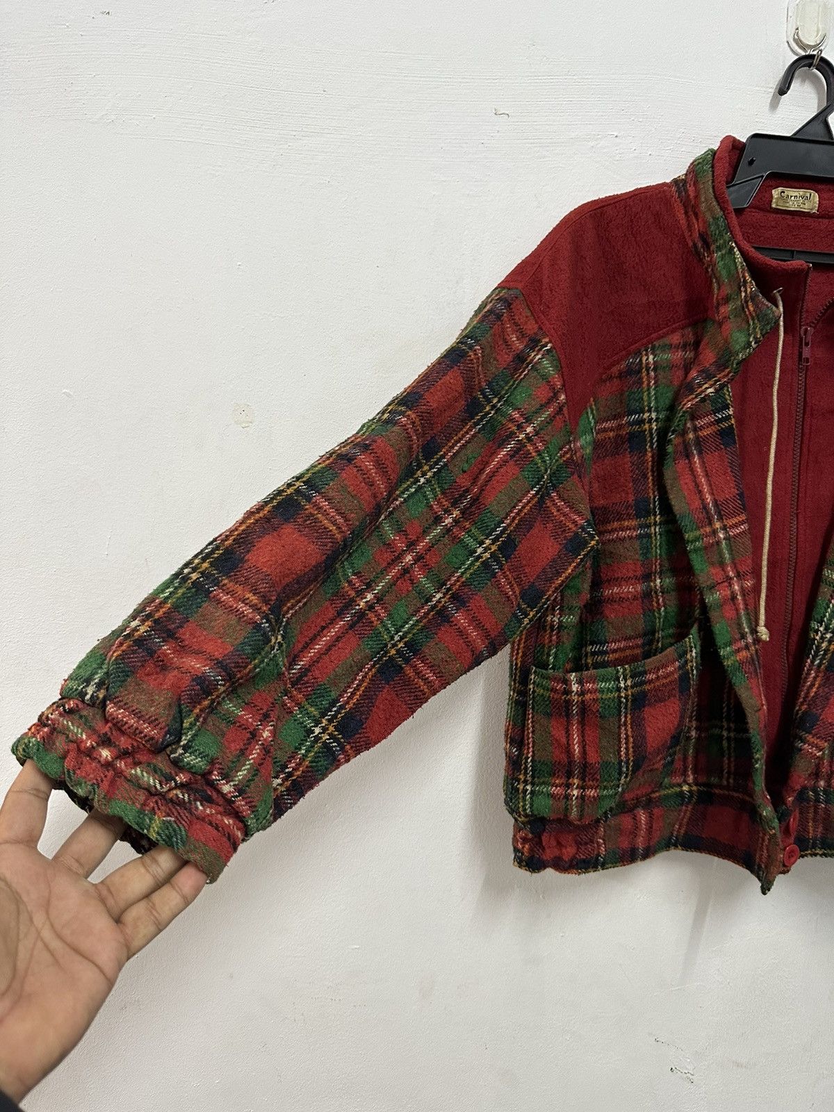 Japanese Brand VTG Carnival Wool Flannel Utility Jacket Size US M / EU 48-50 / 2 - 6 Thumbnail