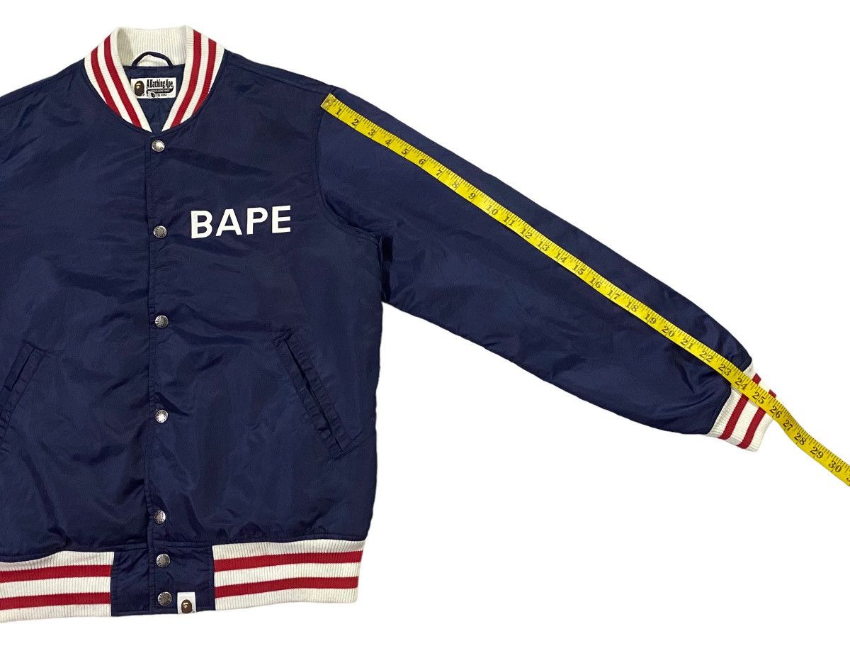 Bape A Bathing Ape ( BAPE ) Satin Baseball Jacket Size US M / EU 48-50 / 2 - 7 Thumbnail