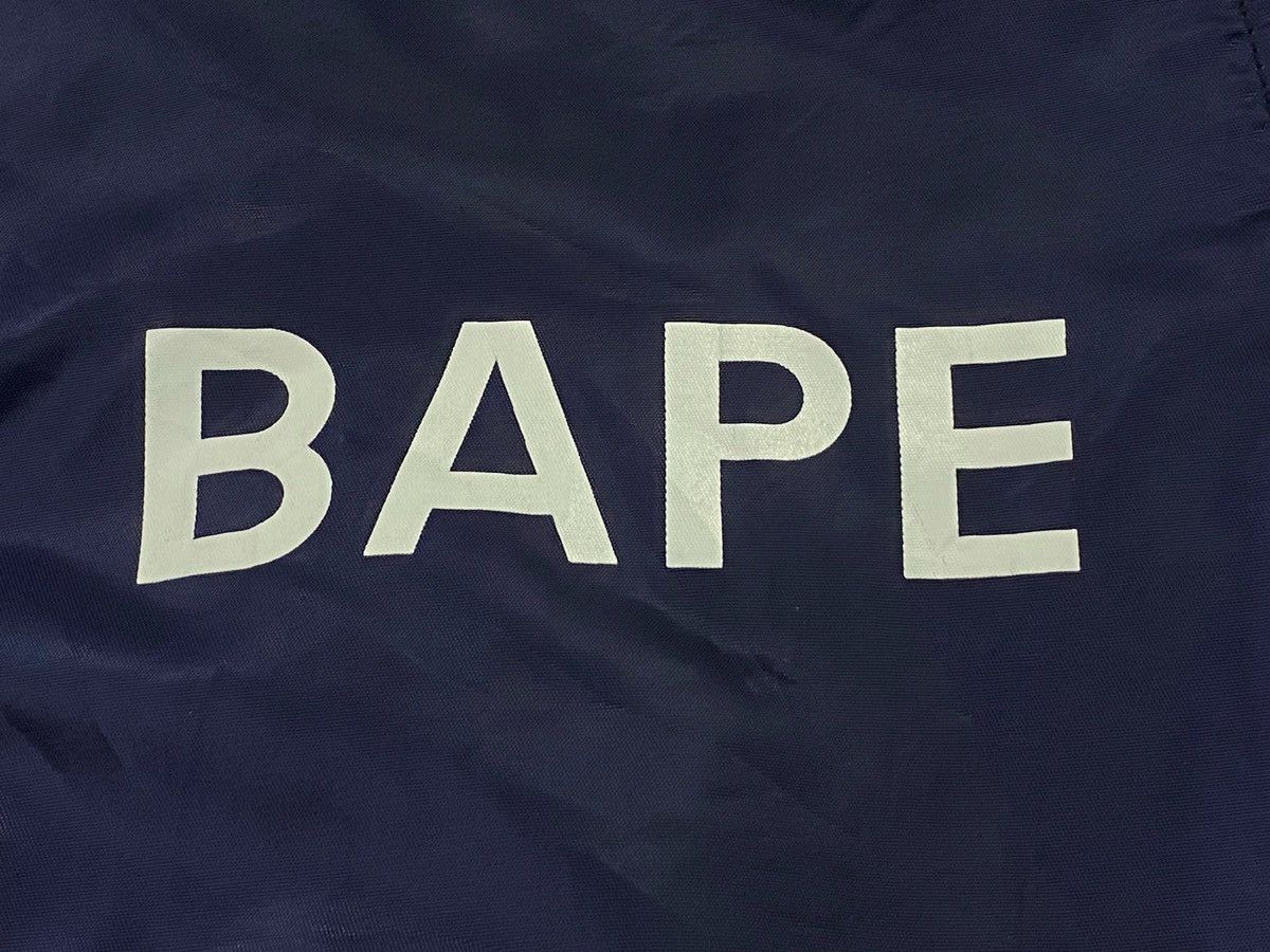 Bape A Bathing Ape ( BAPE ) Satin Baseball Jacket Size US M / EU 48-50 / 2 - 19 Thumbnail