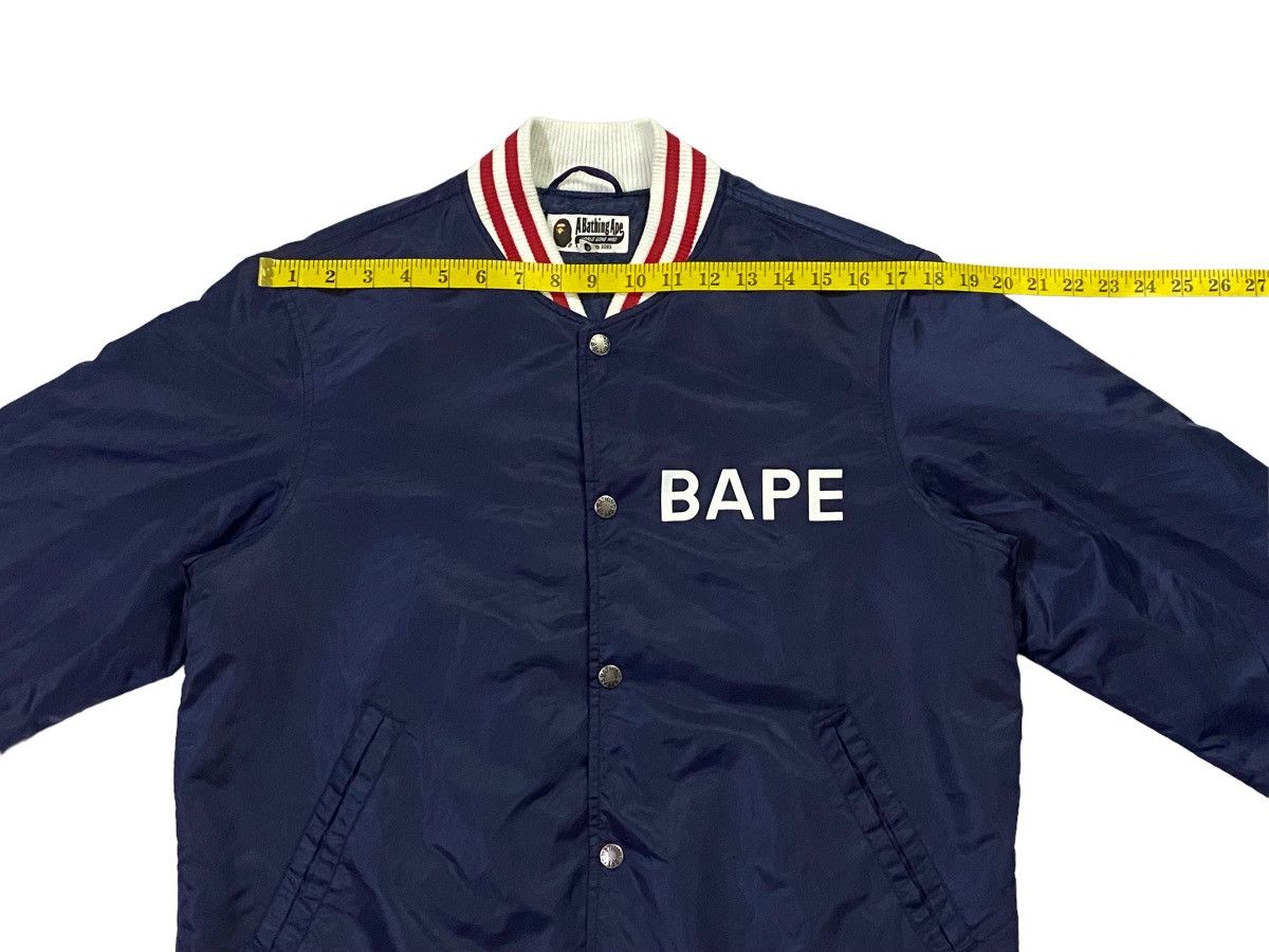 Bape A Bathing Ape ( BAPE ) Satin Baseball Jacket Size US M / EU 48-50 / 2 - 6 Thumbnail