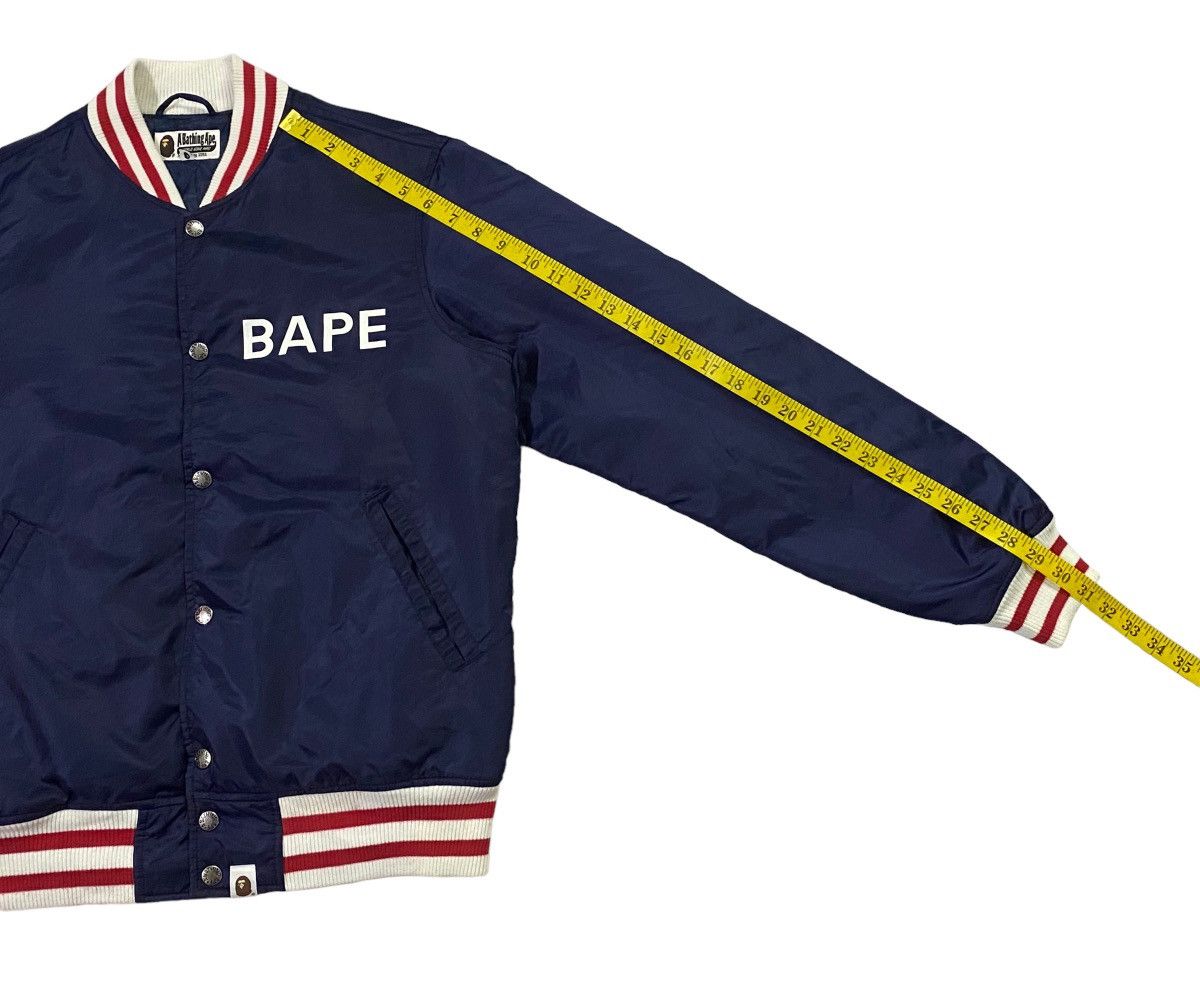 Bape A Bathing Ape ( BAPE ) Satin Baseball Jacket Size US M / EU 48-50 / 2 - 8 Thumbnail