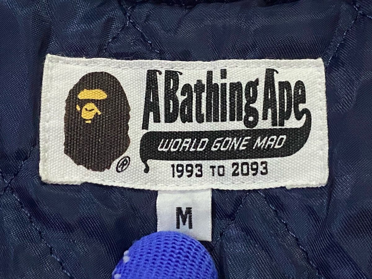 Bape A Bathing Ape ( BAPE ) Satin Baseball Jacket Size US M / EU 48-50 / 2 - 9 Thumbnail