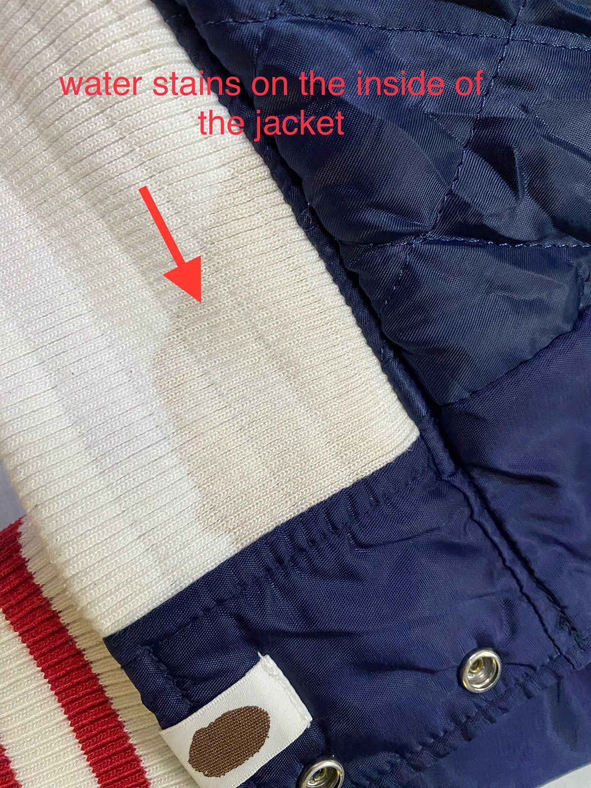 Bape A Bathing Ape ( BAPE ) Satin Baseball Jacket Size US M / EU 48-50 / 2 - 17 Thumbnail