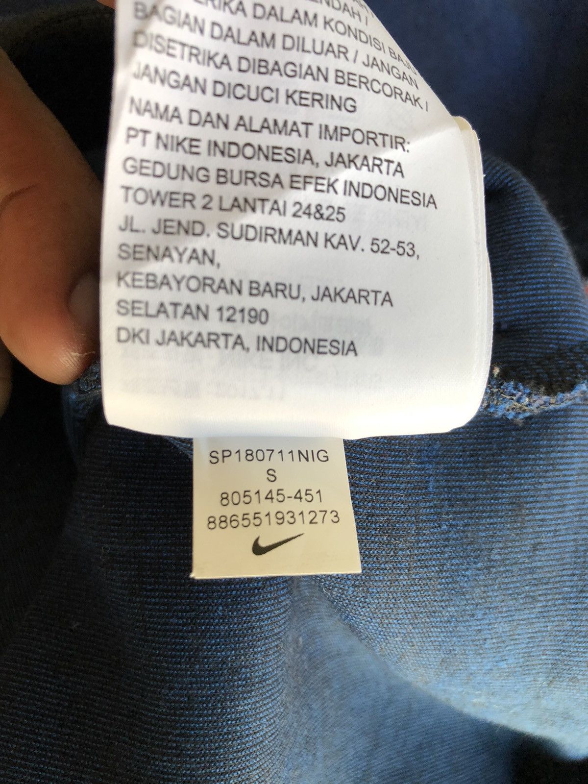 Nike Nike blue tech fleece windrunner hoodies nice design Size US S / EU 44-46 / 1 - 7 Thumbnail