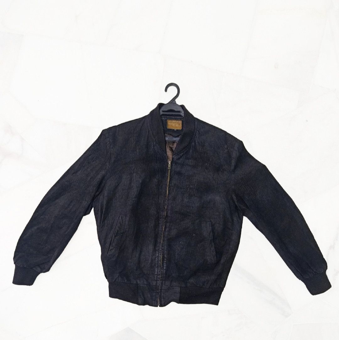 Mustang × Vintage MUSTANG x CAPT. CHARLES LINDBERGH x LEATHER BOMBER JACKET Size US XL / EU 56 / 4 - 2 Thumbnail