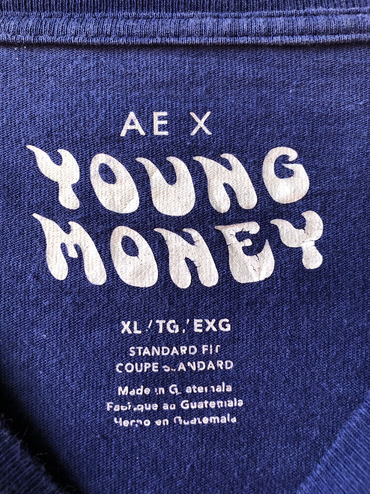 Lil Wayne AE X YOUNG MONEY long sleeve shirt Acid Wash Size US XL / EU 56 / 4 - 6 Thumbnail