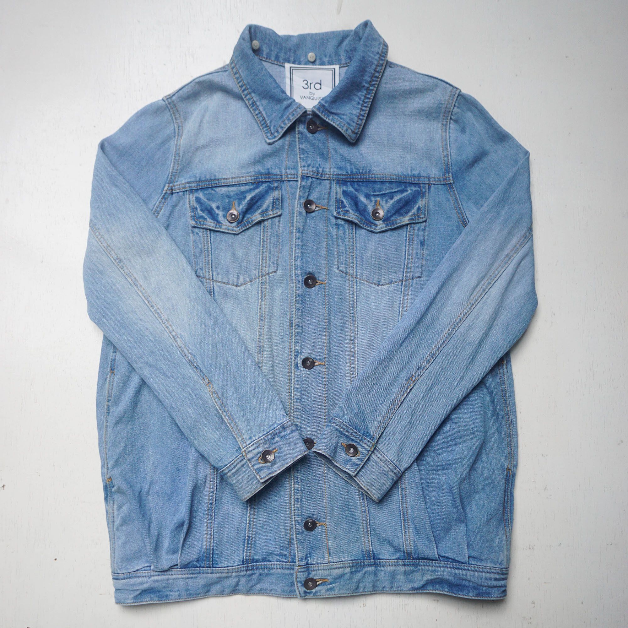 Vanquish 3rd by VANQUISH Baggy Oversized Denim Jacket Size US M / EU 48-50 / 2 - 4 Thumbnail