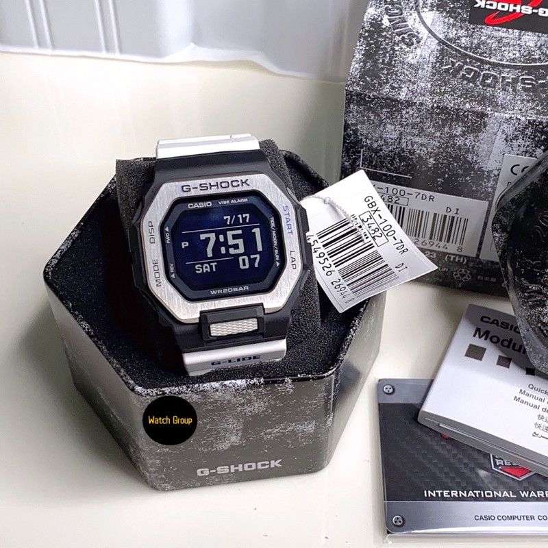 Casio × G Shock Casio G Shock GBX-100-7DR Size ONE SIZE - 2 Thumbnail