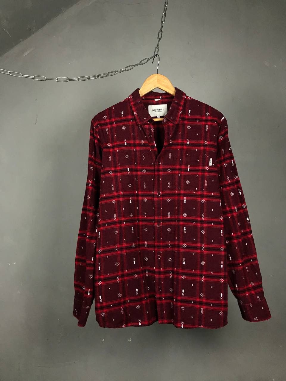Carhartt Carhartt Wip multicolor streetwear Carlos Origin shirt Size US L / EU 52-54 / 3 - 1 Thumbnail