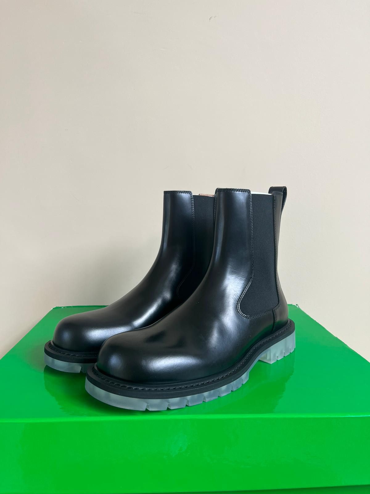 Bottega Veneta Mid Top Leather Boots in Black Color Size US 11 / EU 44 - 5 Thumbnail