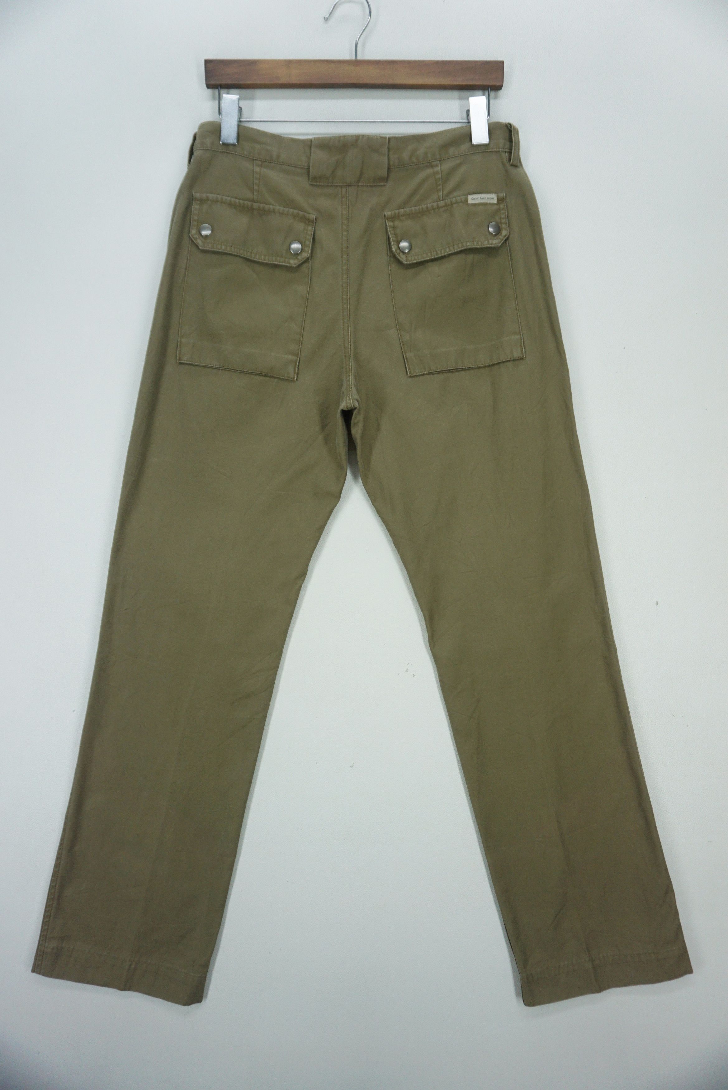 image of Calvin Klein x Outdoor Life Military Pants Workwear Casual Pants in Beige Brown, Men's (Size 31)