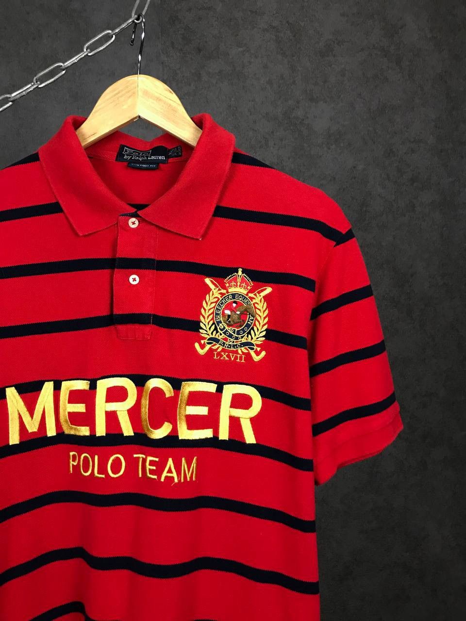 Vintage Polo Ralph Lauren Mercer polo team luxury polo tee Size US XL / EU 56 / 4 - 2 Thumbnail