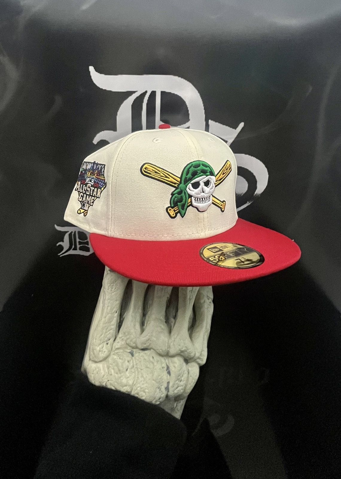 Hat Club × New Era 7 3/8 - Banned Pittsburgh Pirates Skully 2006 Fitted Hat Size ONE SIZE - 1 Thumbnail