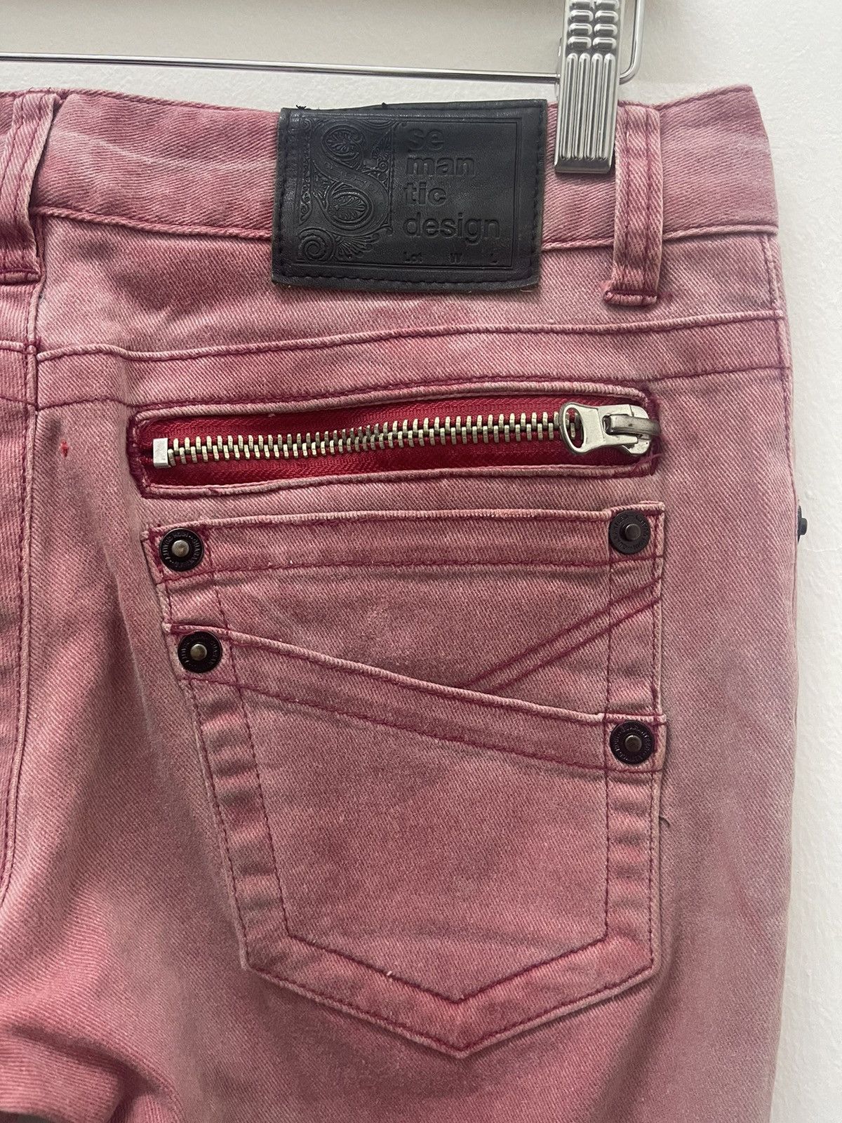 semanticdesign Rare Vintage SEMANTIC DESIGN Distressed Zip Boot Cut Size US 30 / EU 46 - 4 Thumbnail