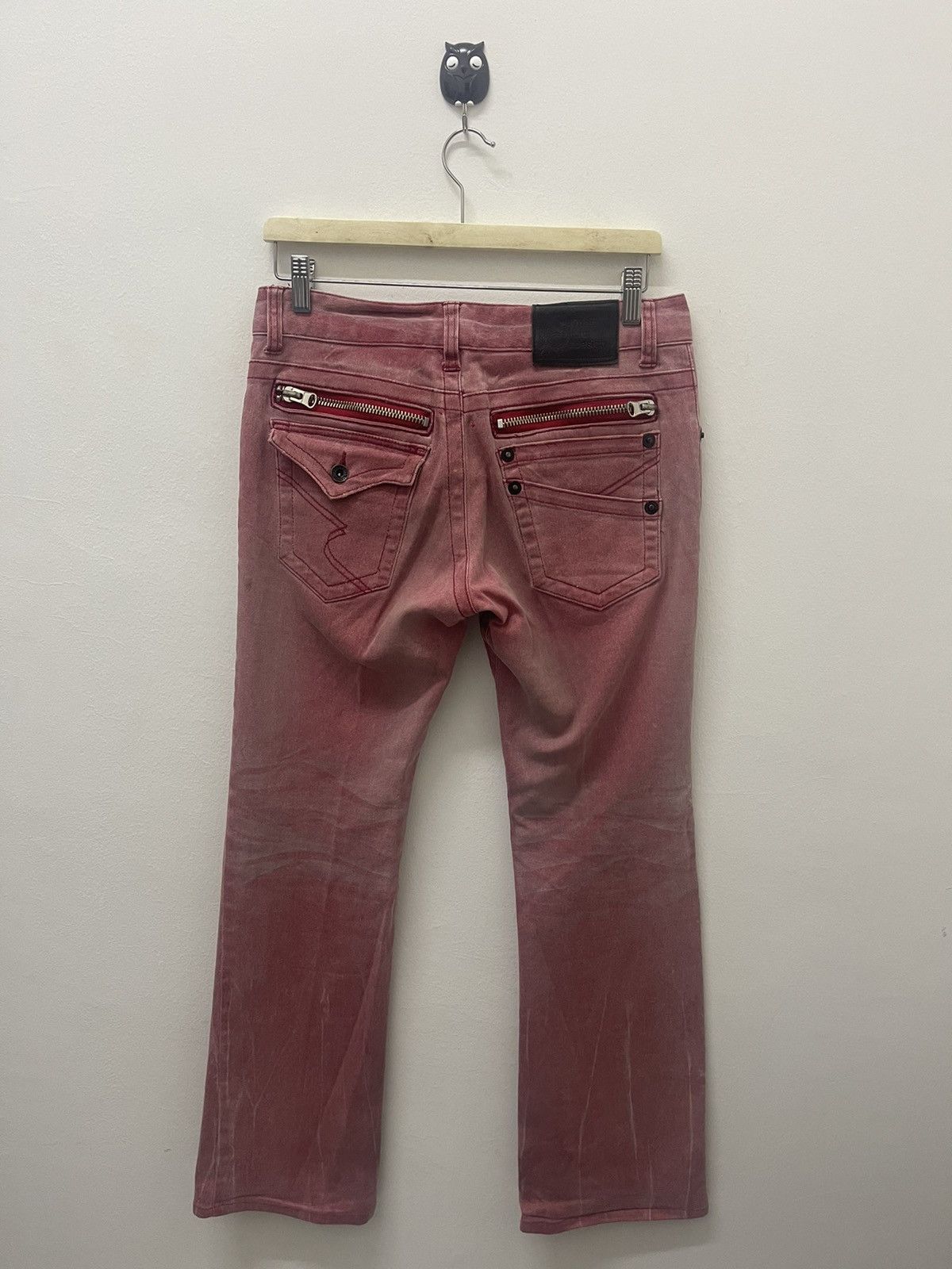 Rare Vintage SEMANTIC DESIGN Distressed Zip Boot Cut