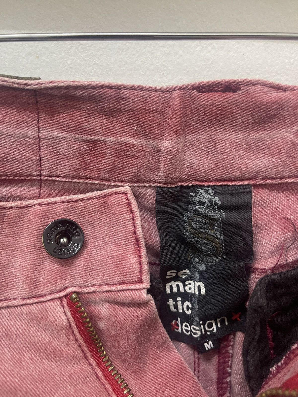 semanticdesign Rare Vintage SEMANTIC DESIGN Distressed Zip Boot Cut Size US 30 / EU 46 - 9 Thumbnail