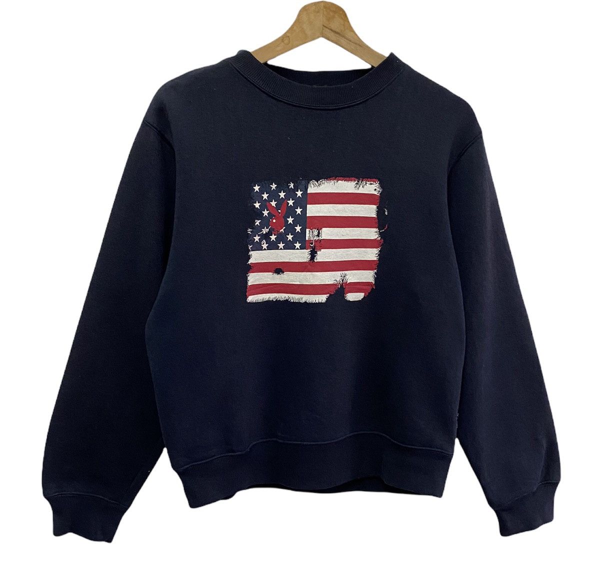 Hysteric Glamour 🔥VINTAGE PLAYBOY US FLAG EMBROIDERY SWEATSHIRT Size US S / EU 44-46 / 1 - 2 Thumbnail