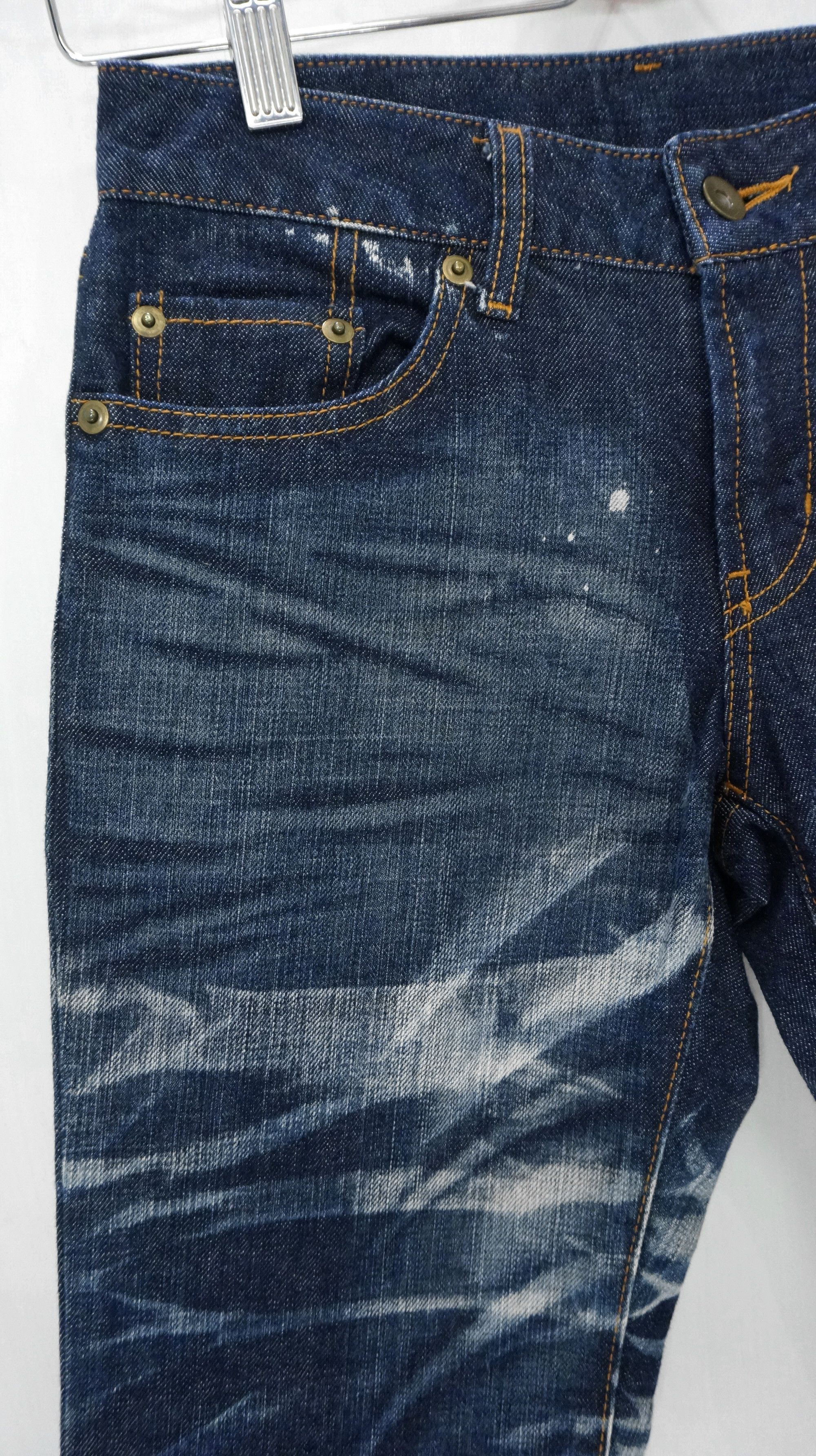 Japanese Brand 🔥🔥 UNIQLO Acid Wash Skinny Bootcut Jeans Size US 26 / EU 42 - 5 Thumbnail