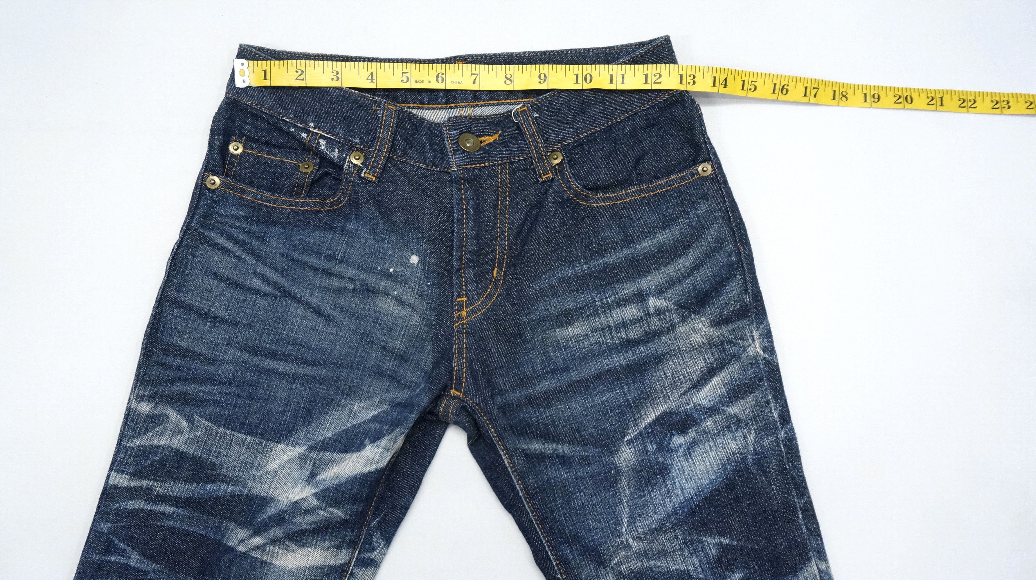 Japanese Brand 🔥🔥 UNIQLO Acid Wash Skinny Bootcut Jeans Size US 26 / EU 42 - 9 Thumbnail