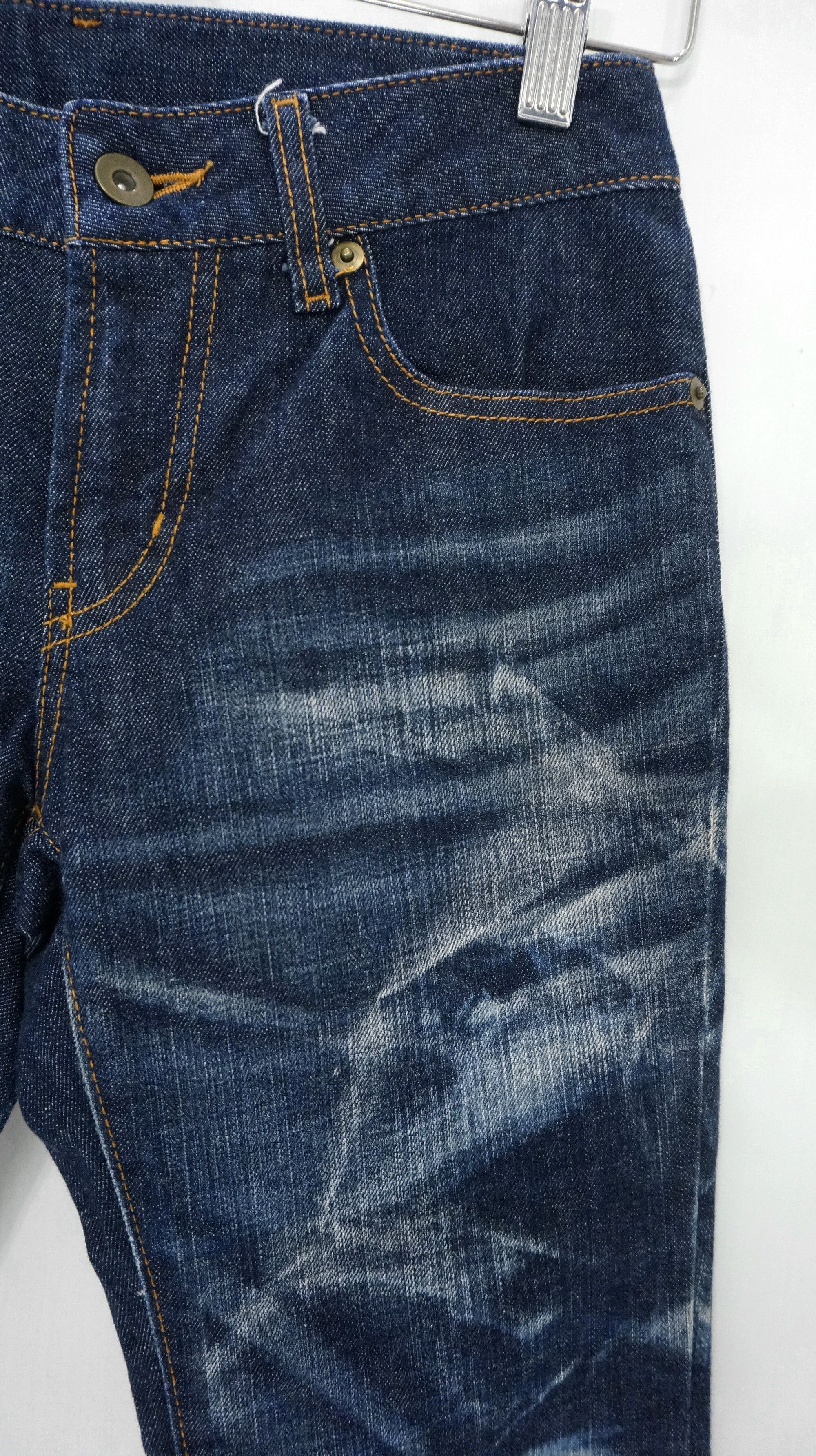 Japanese Brand 🔥🔥 UNIQLO Acid Wash Skinny Bootcut Jeans Size US 26 / EU 42 - 6 Thumbnail