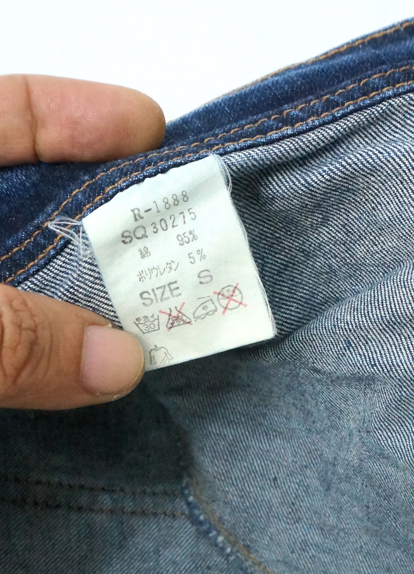 Japanese Brand Japan RNA Inc Star Knee Patchwork Skinny Women's Jeans Size US 28 / EU 44 - 12 Thumbnail