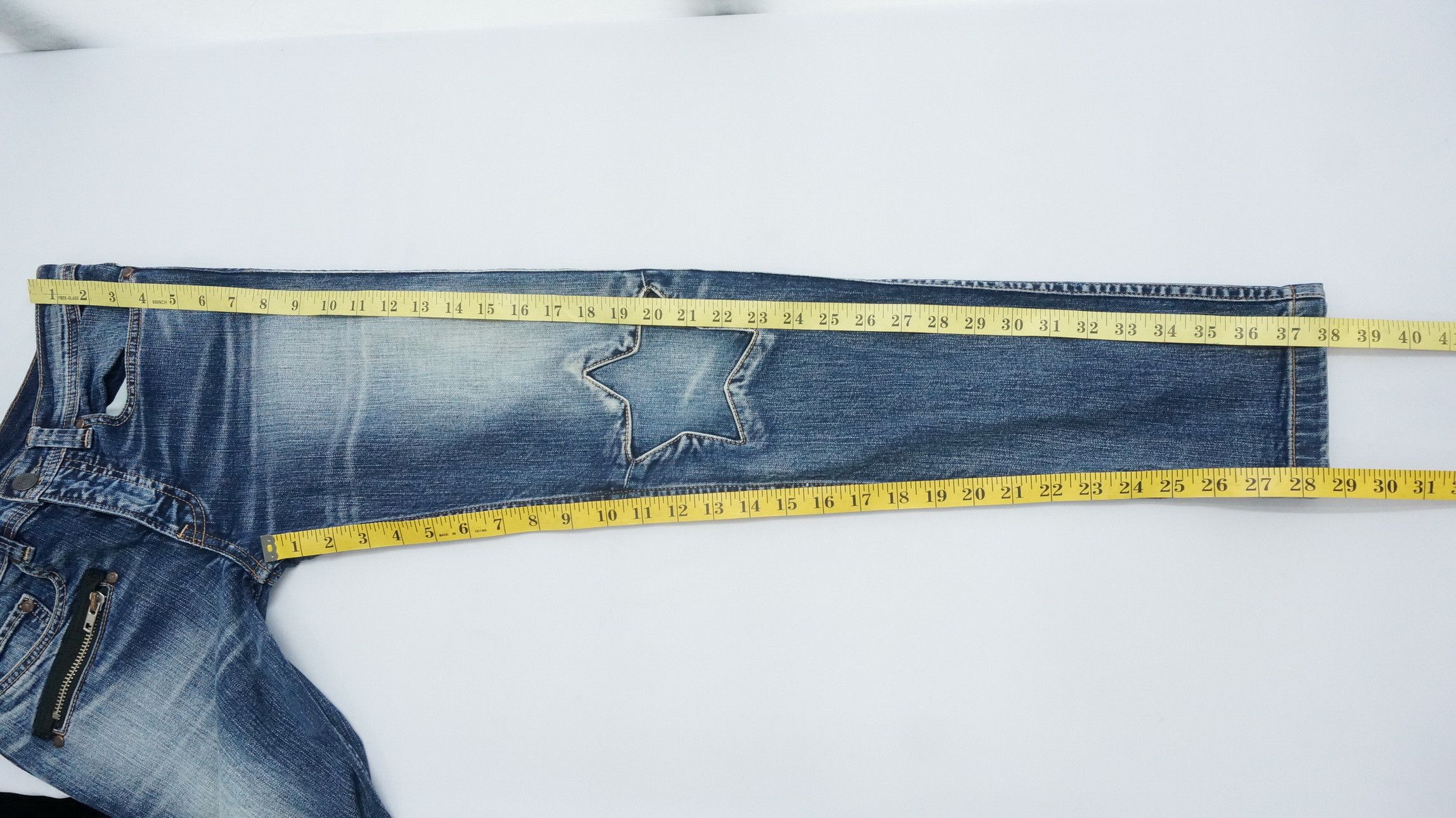 Japanese Brand Japan RNA Inc Star Knee Patchwork Skinny Women's Jeans Size US 28 / EU 44 - 15 Thumbnail
