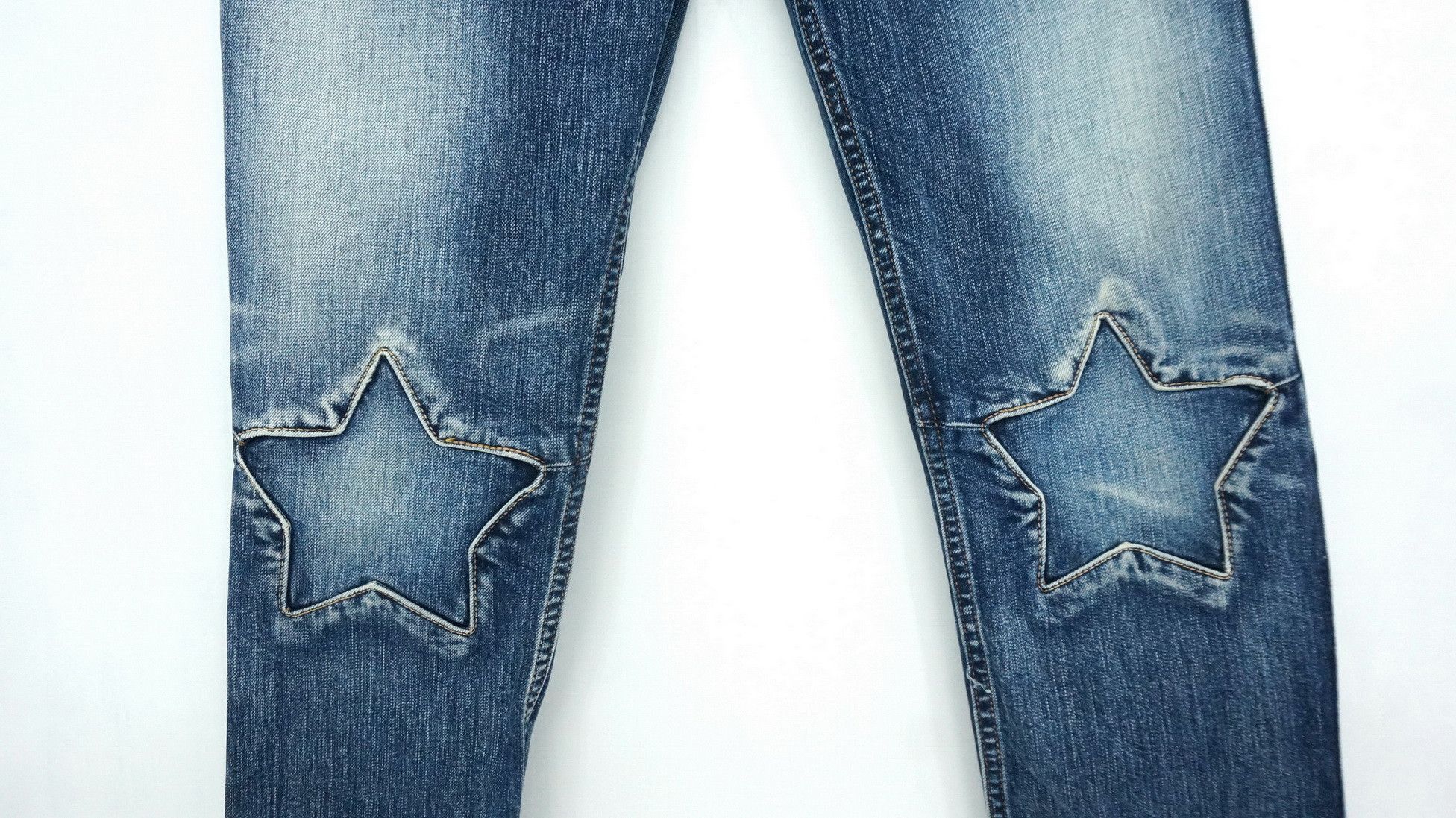 Japanese Brand Japan RNA Inc Star Knee Patchwork Skinny Women's Jeans Size US 28 / EU 44 - 8 Thumbnail