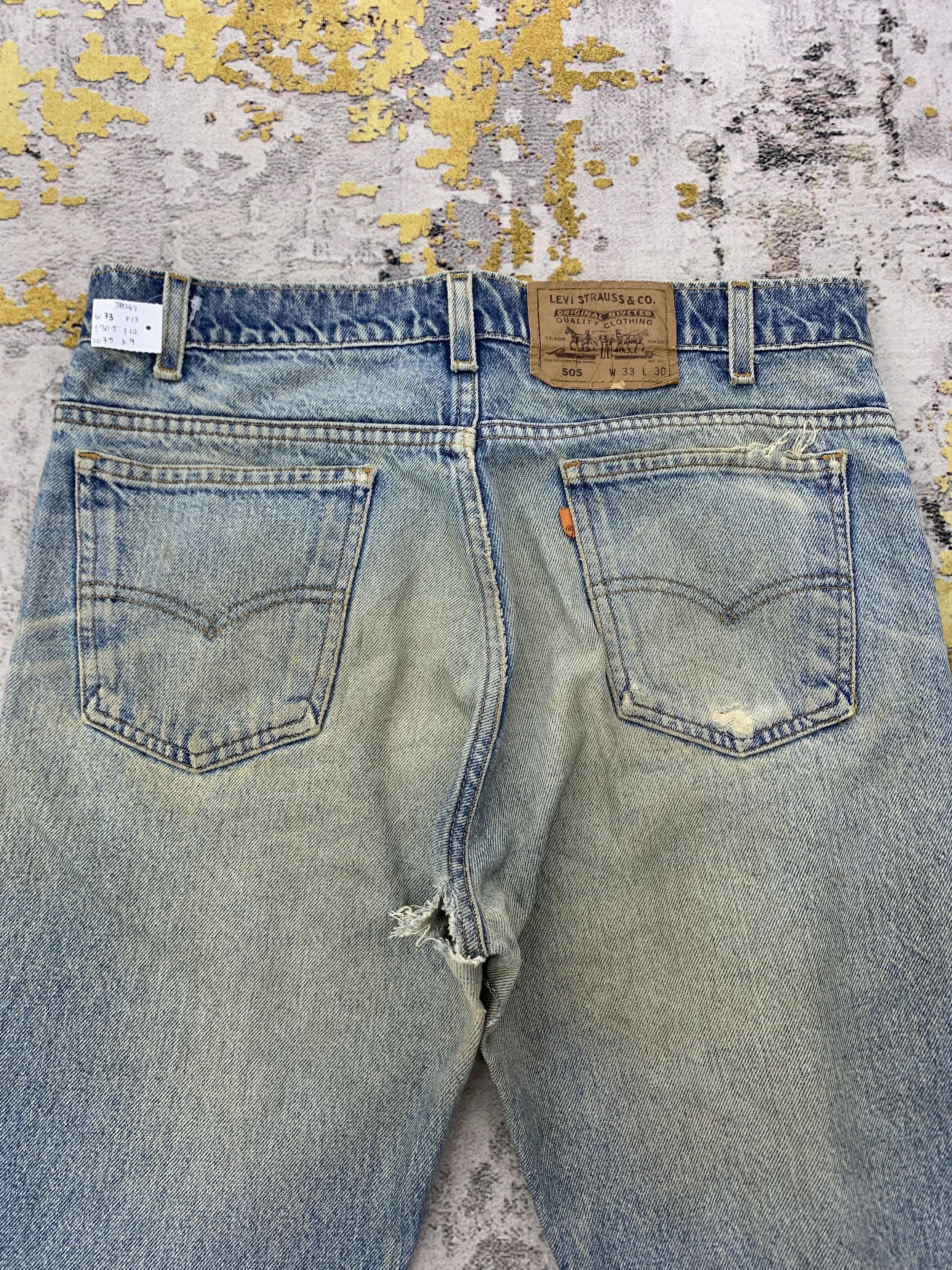 Levi's Vintage Levi's 505 Denim 33x30.5 Distressed Size US 33 - 4 Thumbnail