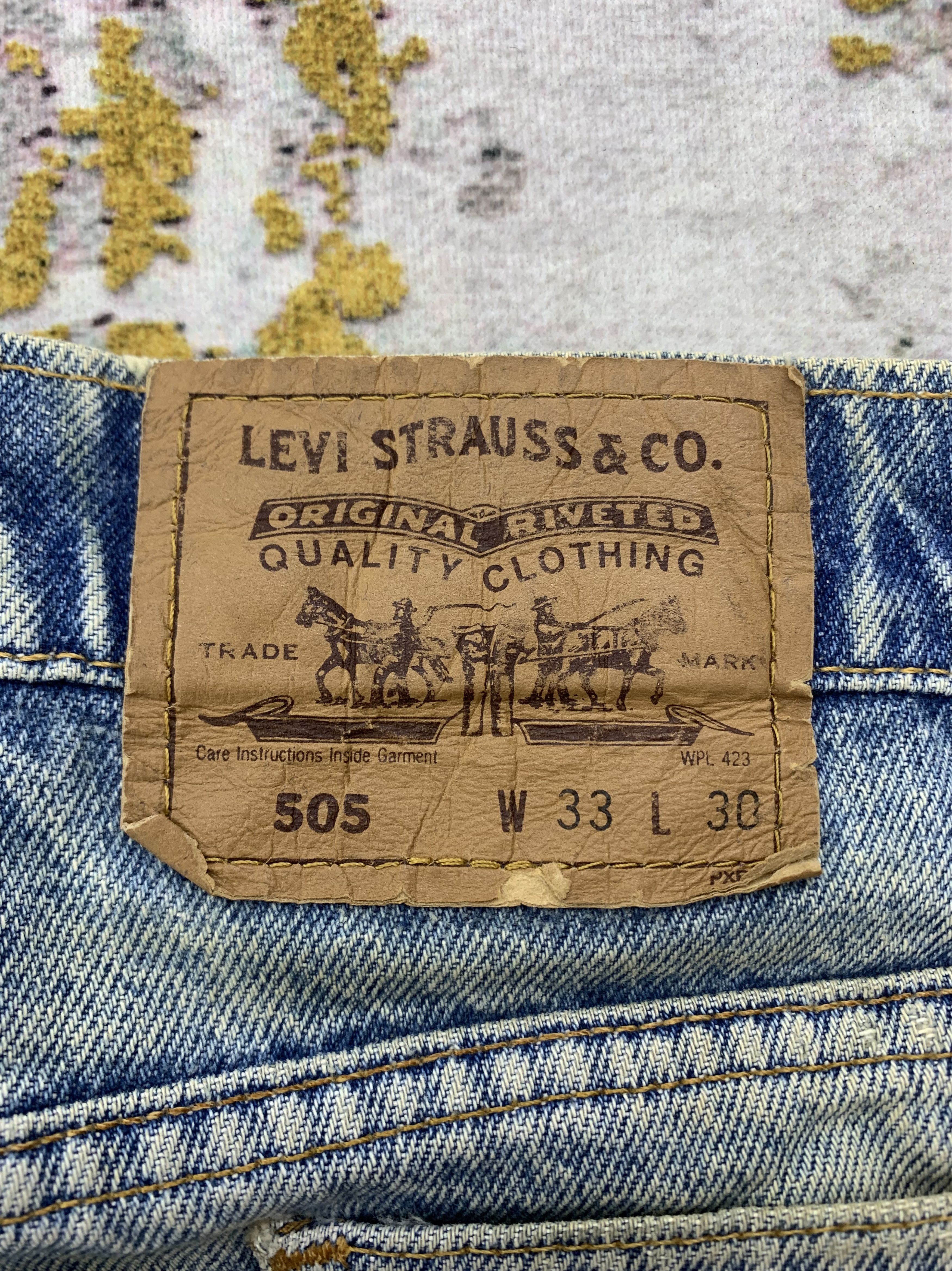 Levi's Vintage Levi's 505 Denim 33x30.5 Distressed Size US 33 - 5 Thumbnail