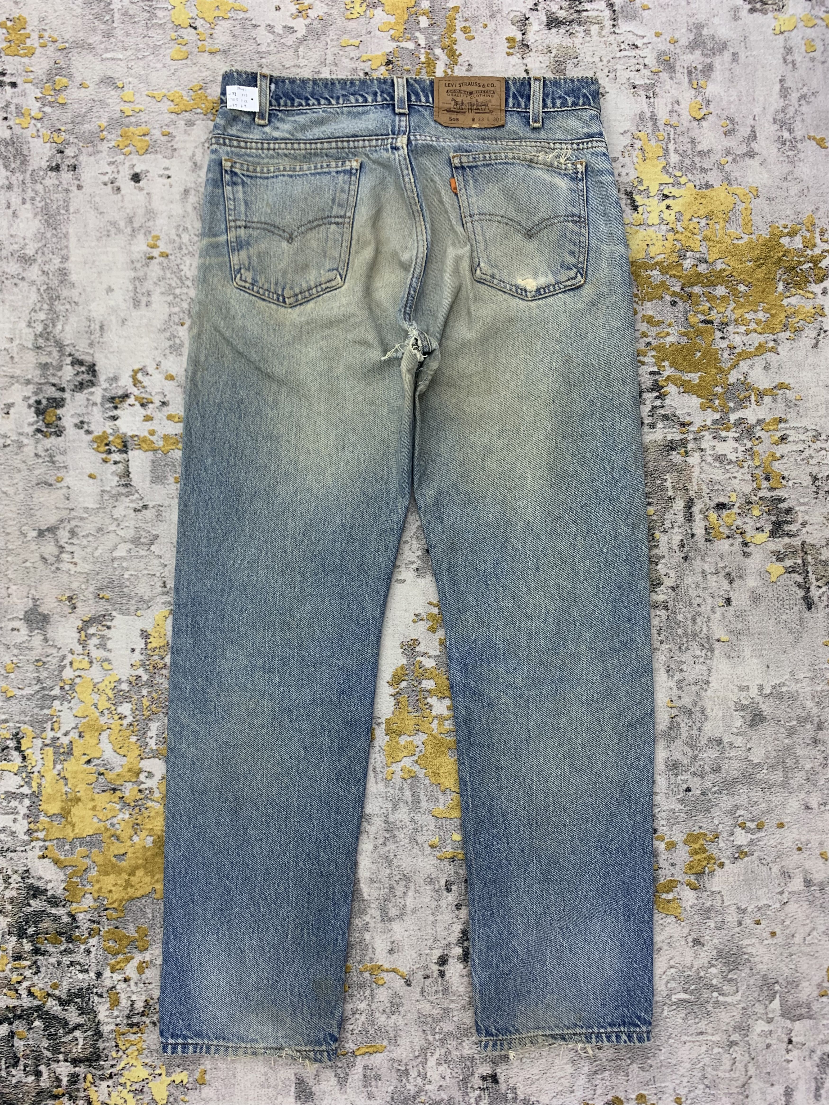 Levi's Vintage Levi's 505 Denim 33x30.5 Distressed Size US 33 - 3 Thumbnail