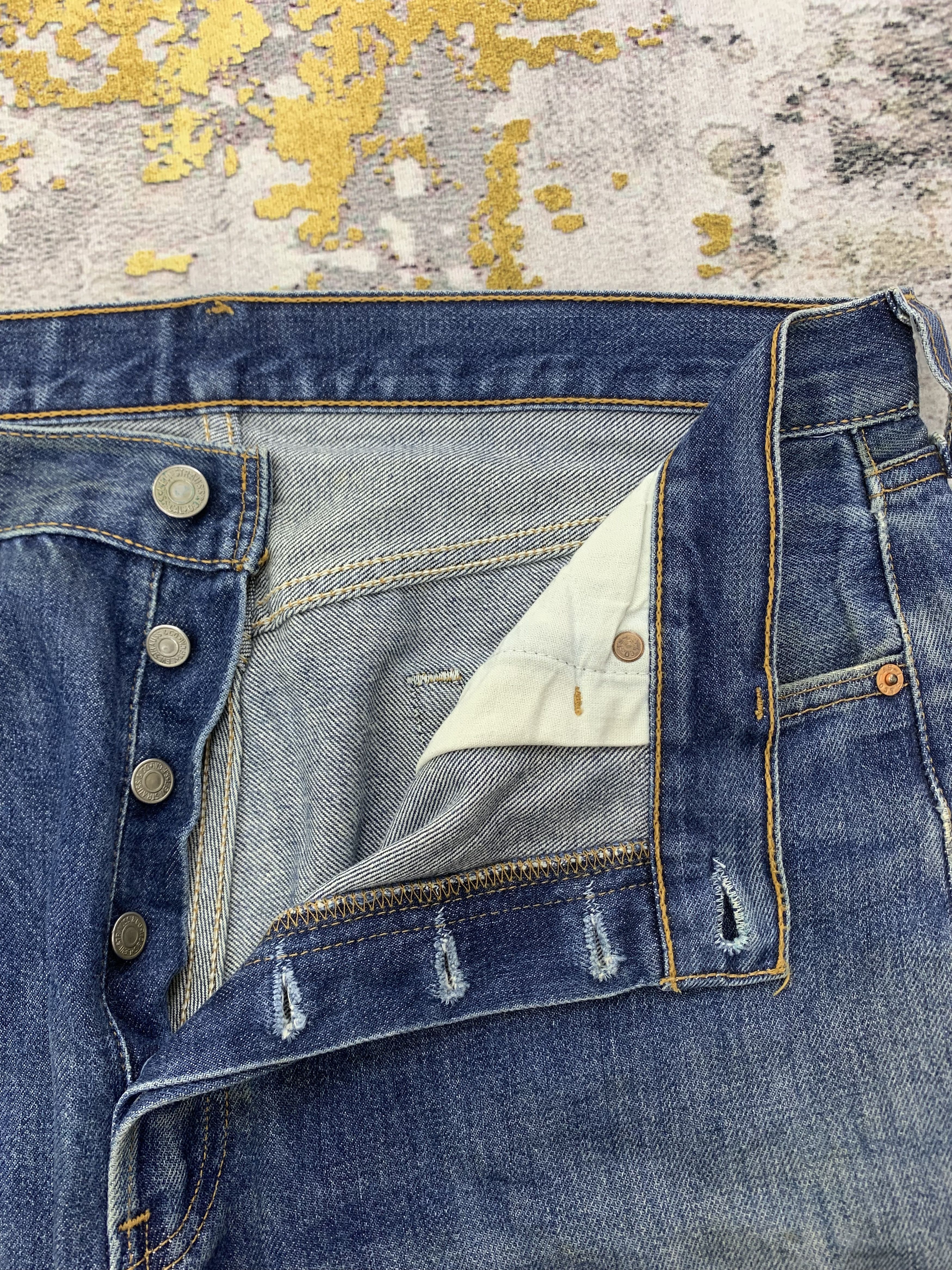 Levi's Vintage Levi's 501 Denim 36x34 Distressed Size US 36 / EU 52 - 7 Thumbnail
