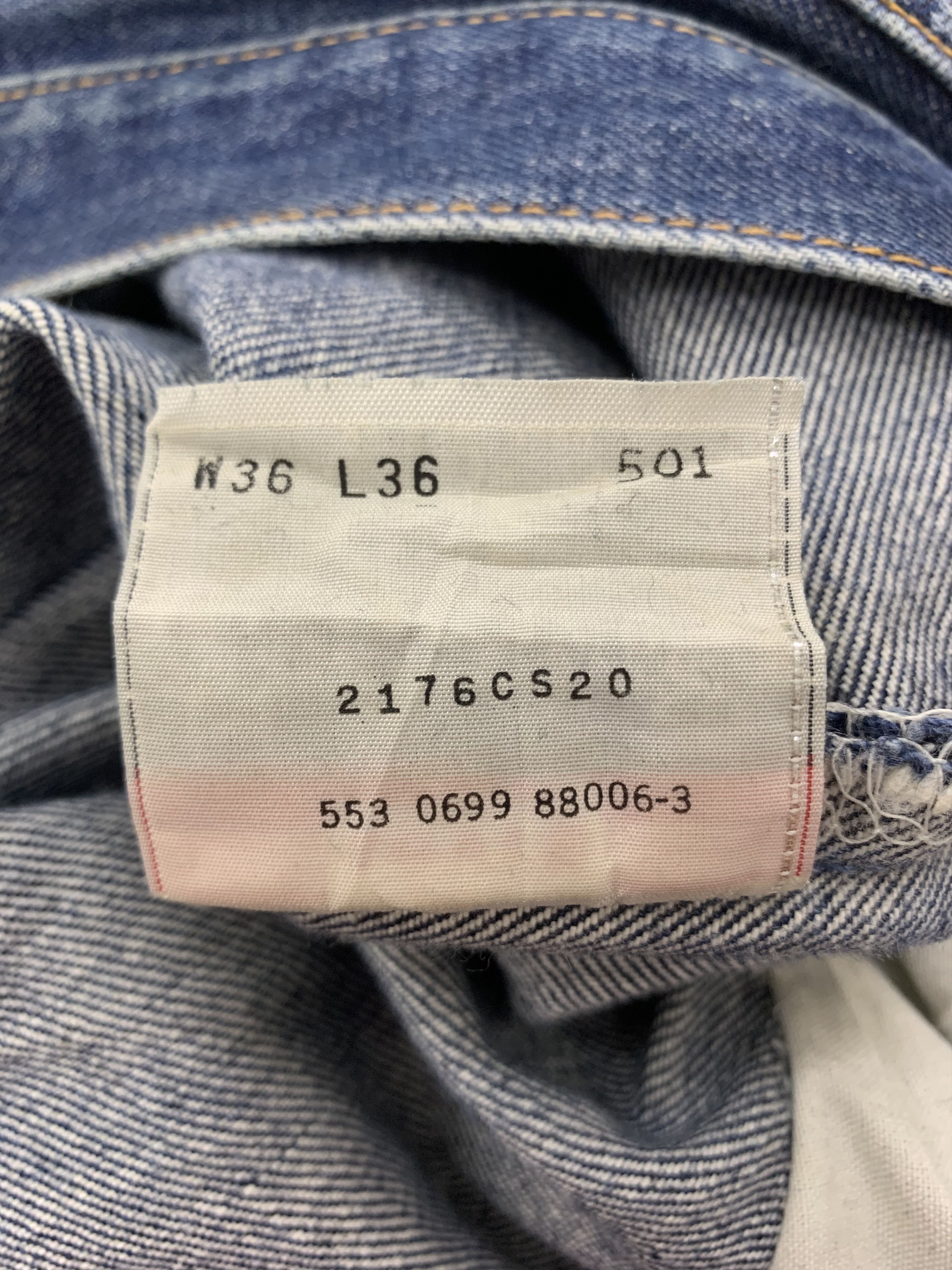 Levi's Vintage Levi's 501 Denim 36x34 Distressed Size US 36 / EU 52 - 4 Thumbnail
