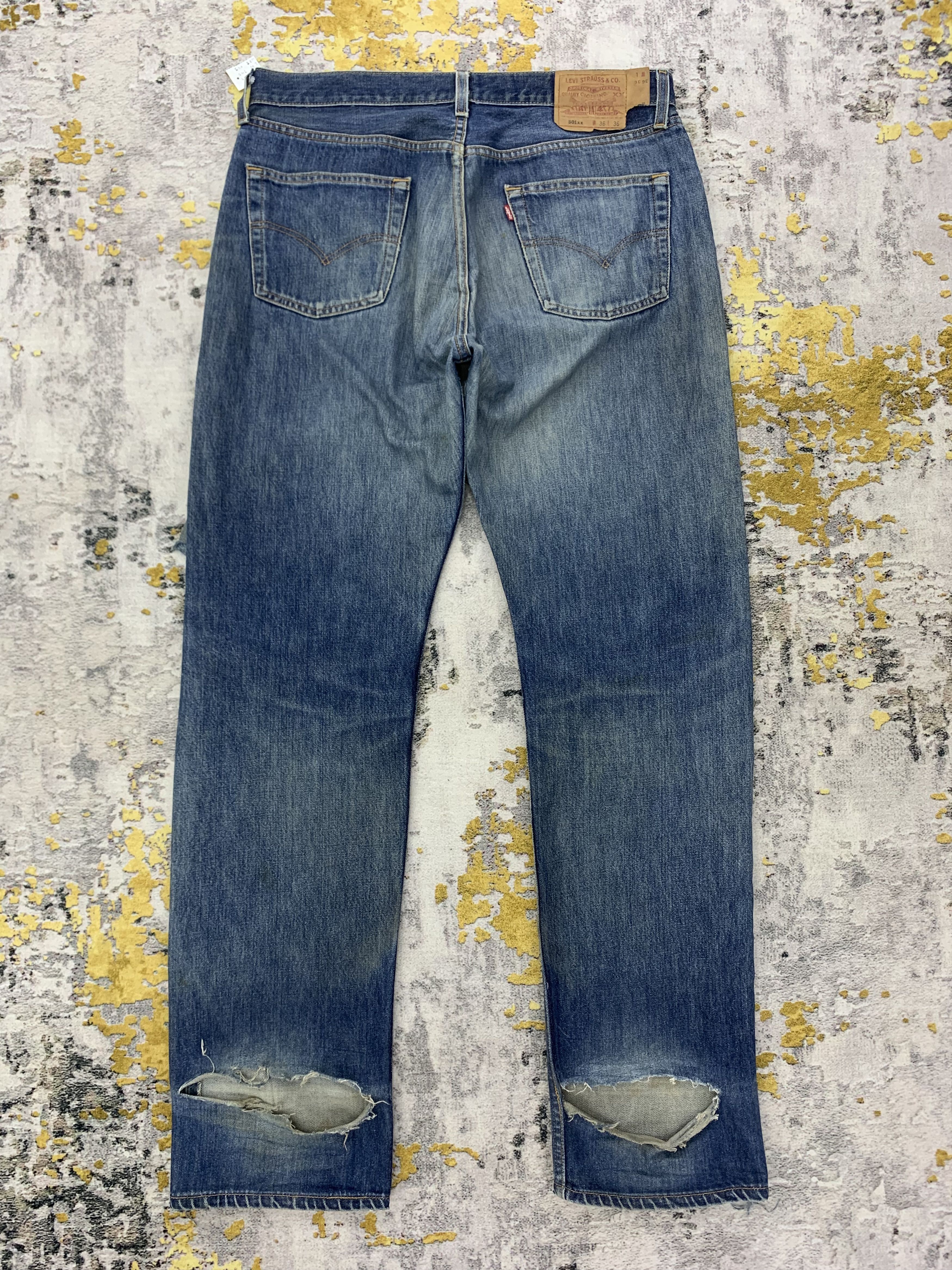 Levi's Vintage Levi's 501 Denim 36x34 Distressed Size US 36 / EU 52 - 8 Thumbnail
