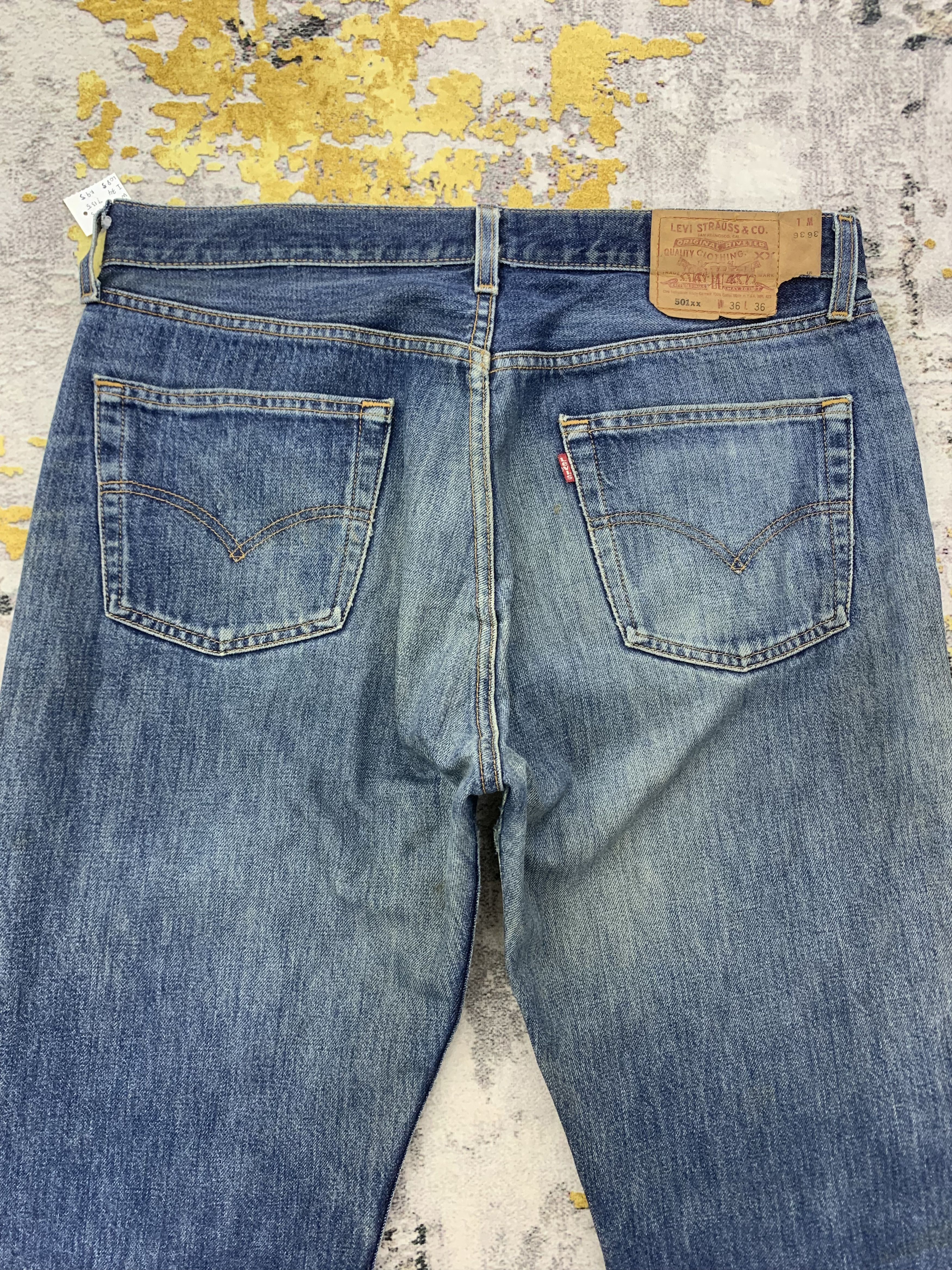 Levi's Vintage Levi's 501 Denim 36x34 Distressed Size US 36 / EU 52 - 9 Thumbnail