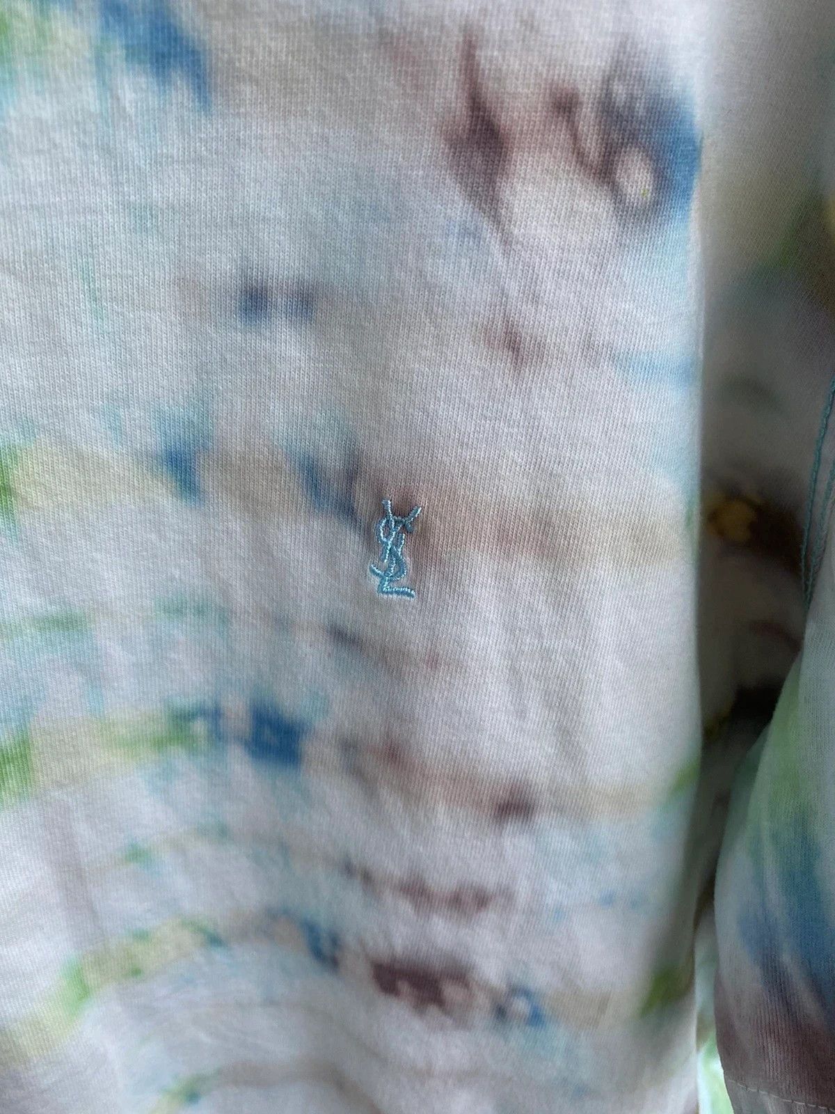 Yves Saint Laurent Tie Dye YSL T-shirt Size US L / EU 52-54 / 3 - 2 Thumbnail