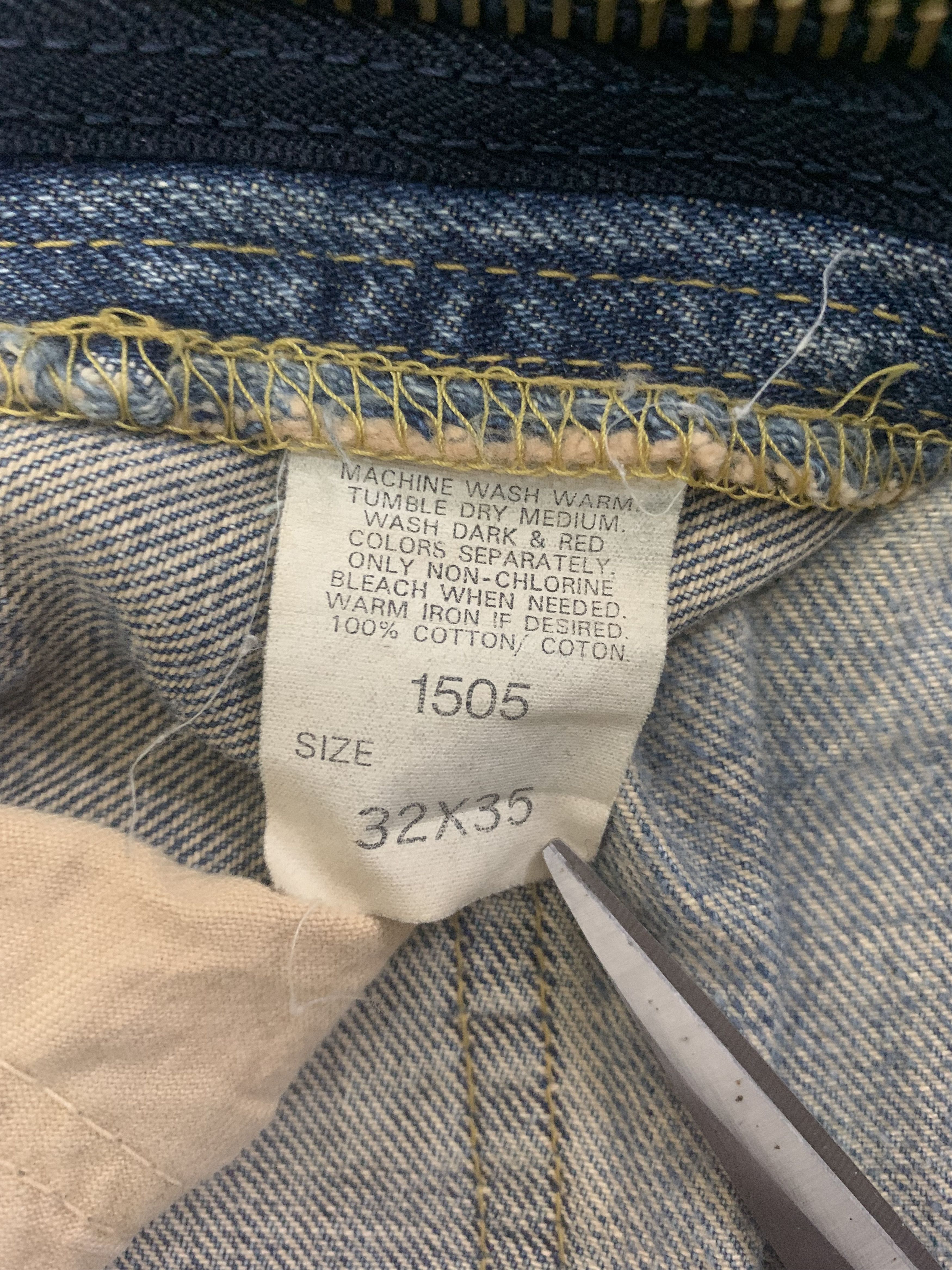 Lee Vintage Lee Riders Custom Denim 33x30 Faded Size US 33 - 5 Thumbnail