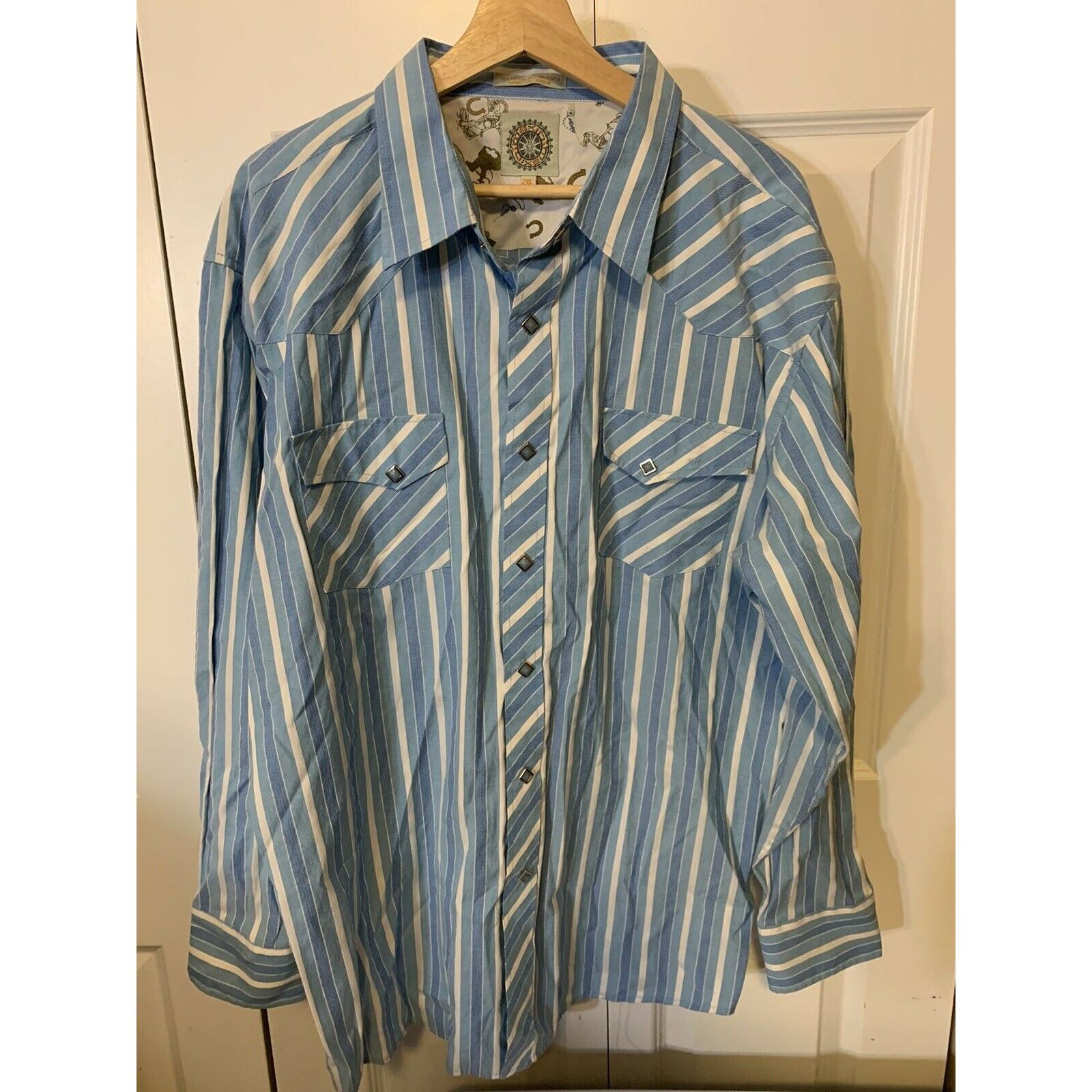 Vintage Vtg Maxini Men’s Sz 2XL Long Sleeve Button Up Size US XXL / EU 58 / 5 - 3 Thumbnail