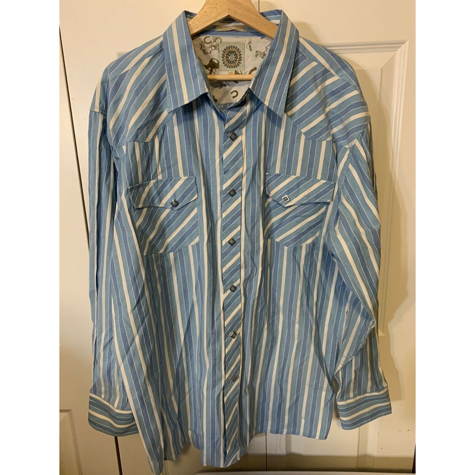 Vintage Vtg Maxini Men’s Sz 2XL Long Sleeve Button Up Size US XXL / EU 58 / 5 - 1 Thumbnail