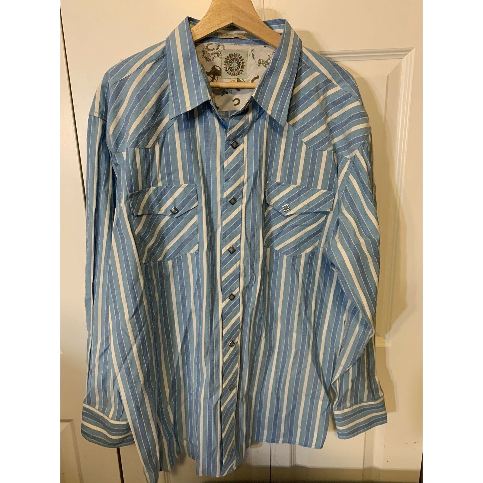 Vintage Vtg Maxini Men’s Sz 2XL Long Sleeve Button Up Size US XXL / EU 58 / 5 - 4 Thumbnail
